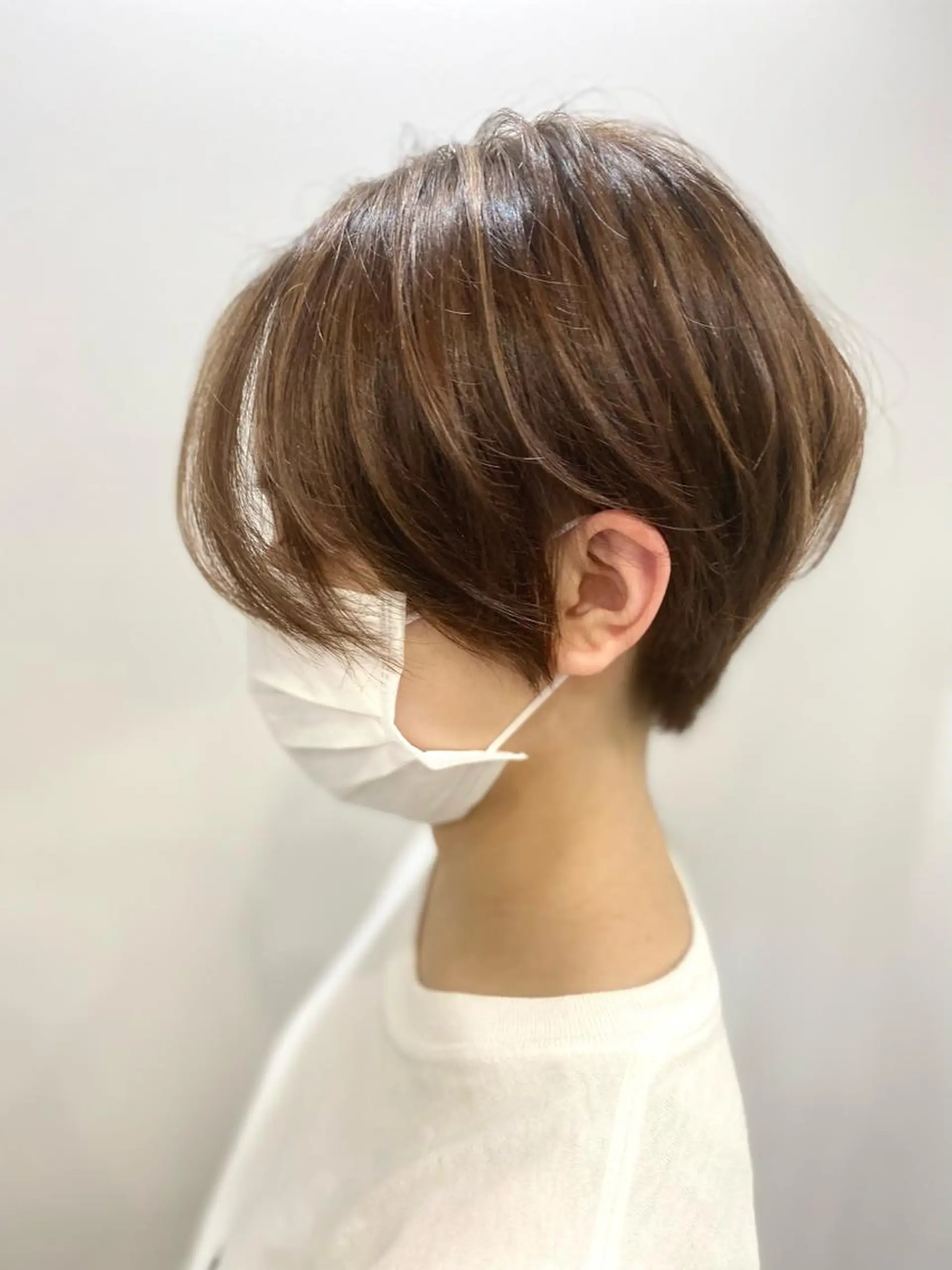 ショート カラー ハイライトカラー ハイライト ショートヘア ヘアカラー トリートメント opus 店長大和 レイヤー/赤み消しのヘアスタイル