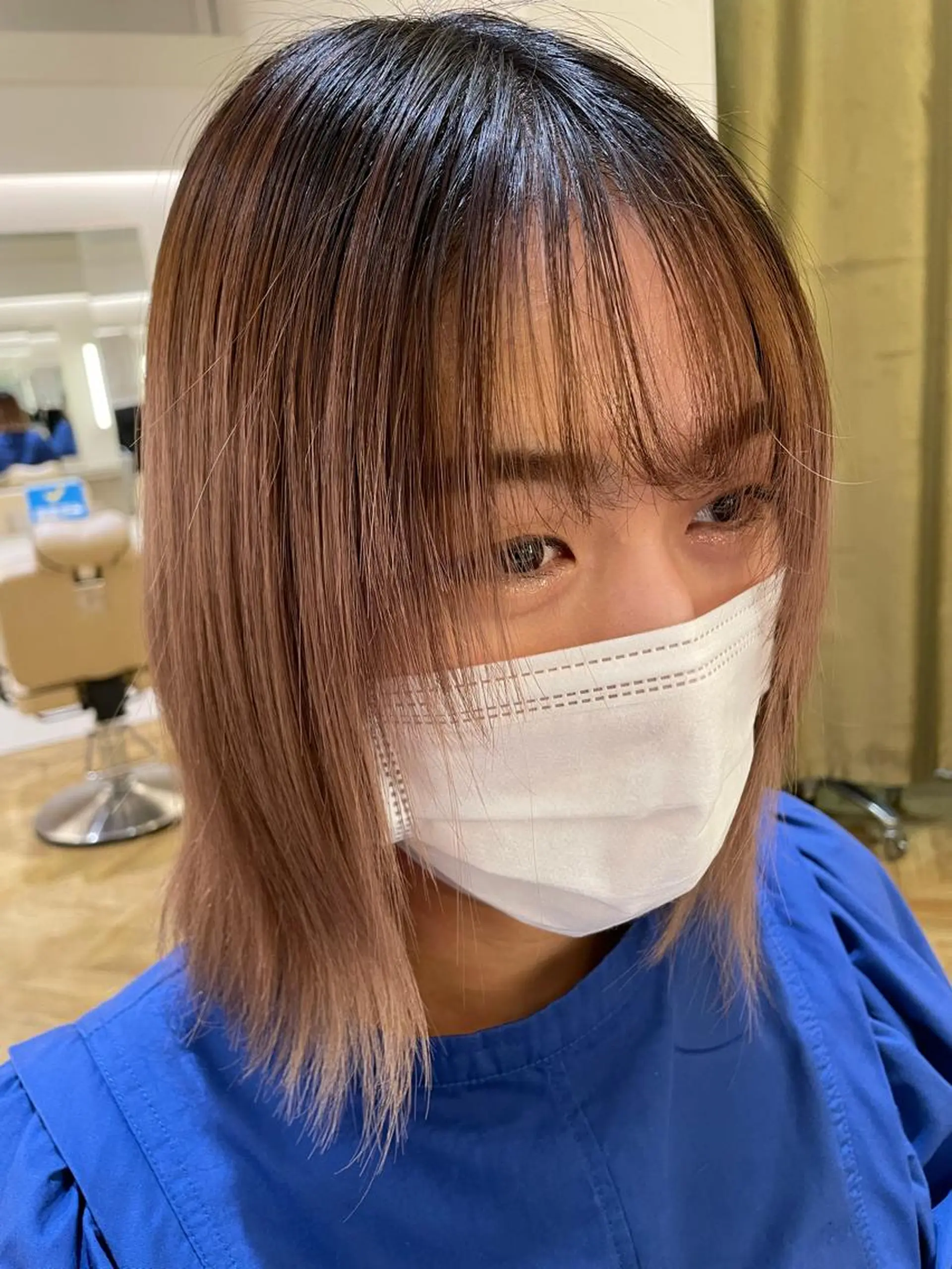 ミディアム 髪質改善・縮毛矯正 濱　泰賀のヘアスタイル