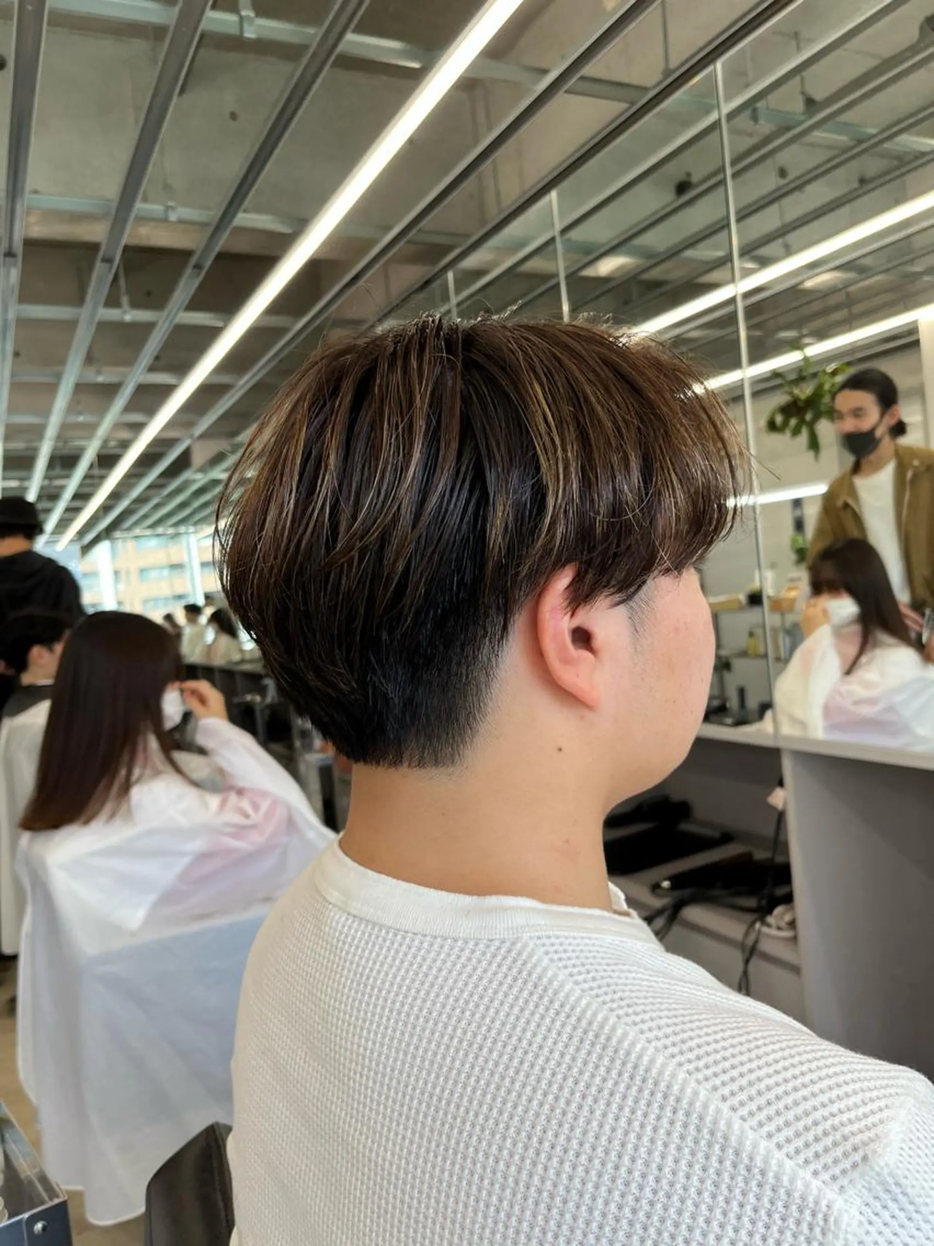 ショート カラー カット パーマ トリートメント ダブルカラー/ ケアブリーチ/クニトのヘアスタイル