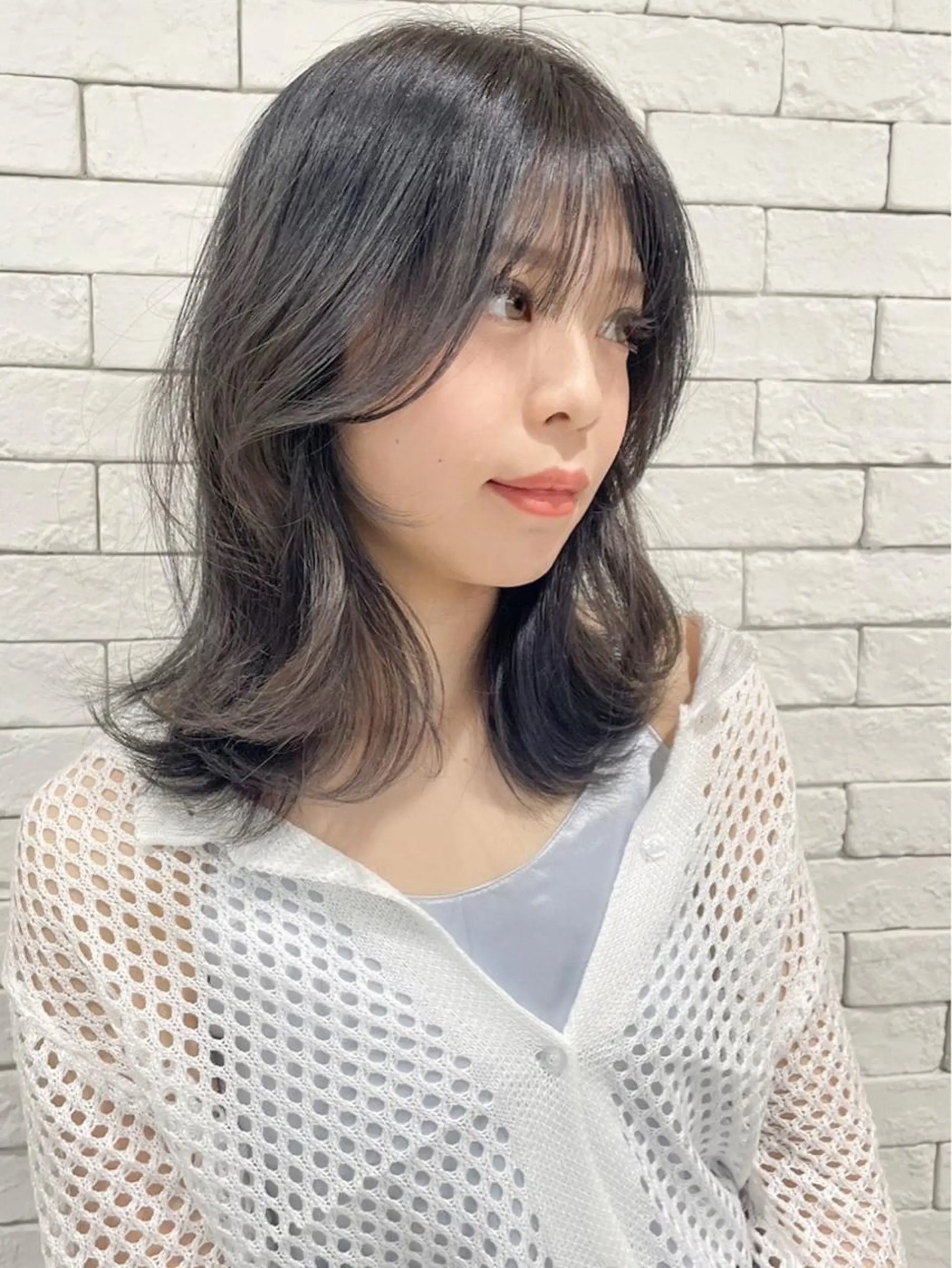 ミディアム 似合わせカット 迫留由弥のヘアスタイル