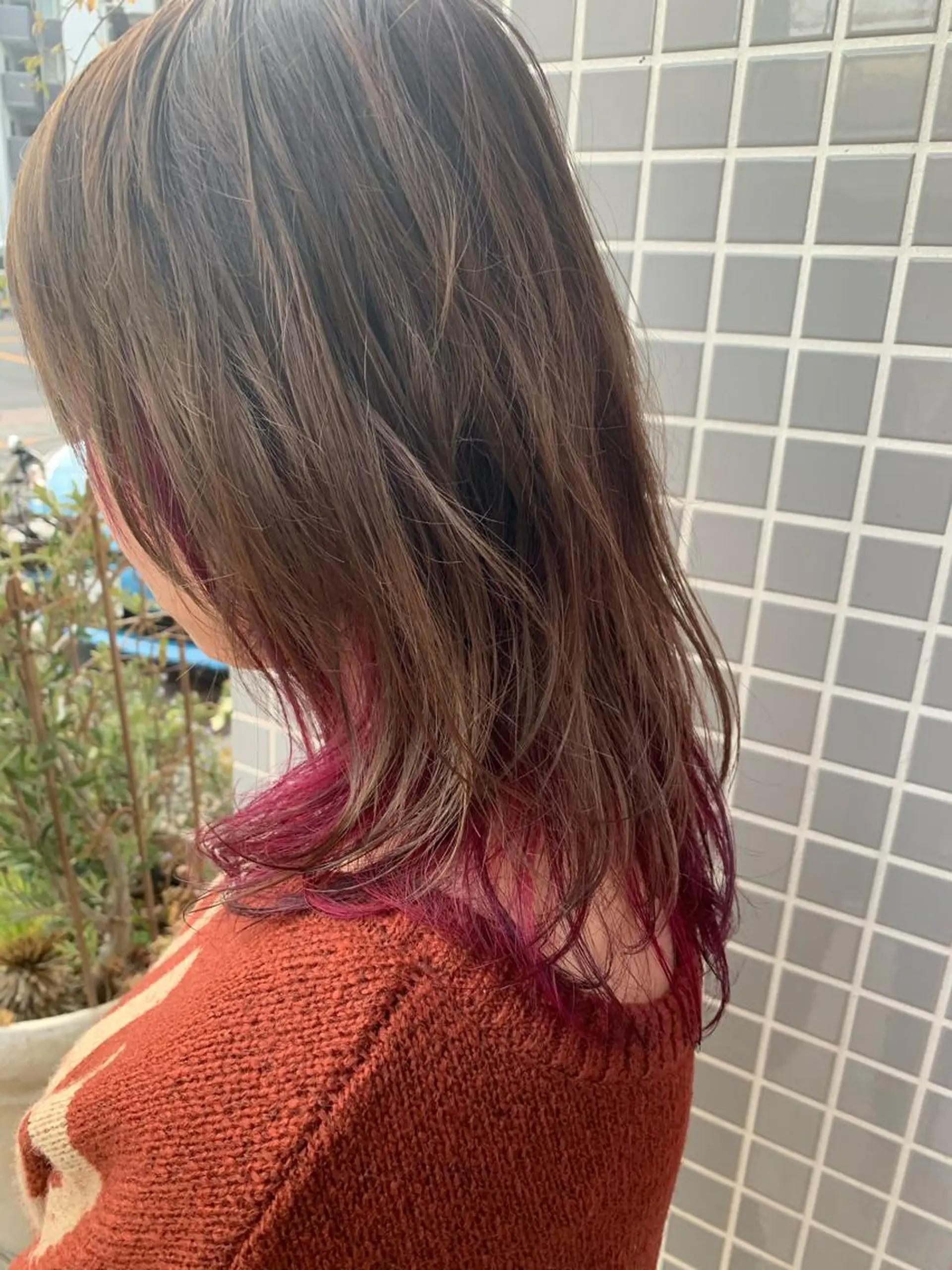 セミロング カラー nishimura makotoのヘアスタイル