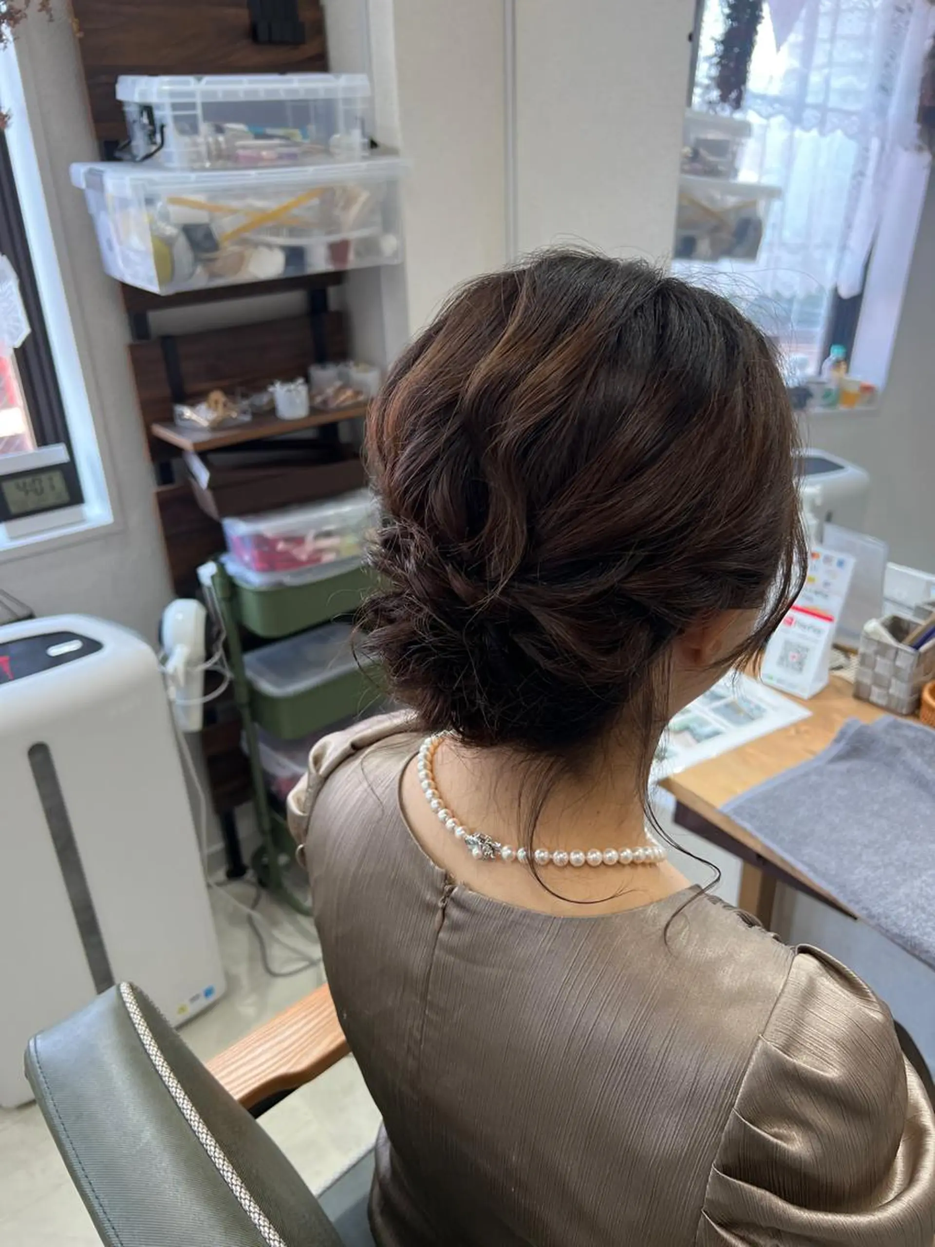 セミロング ヘアアレンジ 結婚式・ブライダル 山室 敬義のヘアスタイル