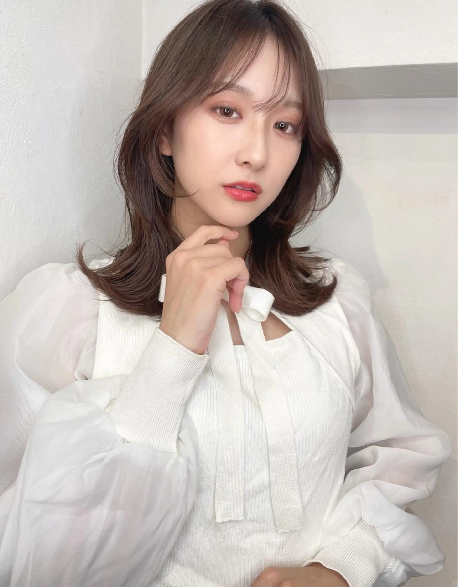 ロング カラー カット ヘアカラー トリートメント レイヤーカット、 大人可愛い　中村美羅のヘアスタイル