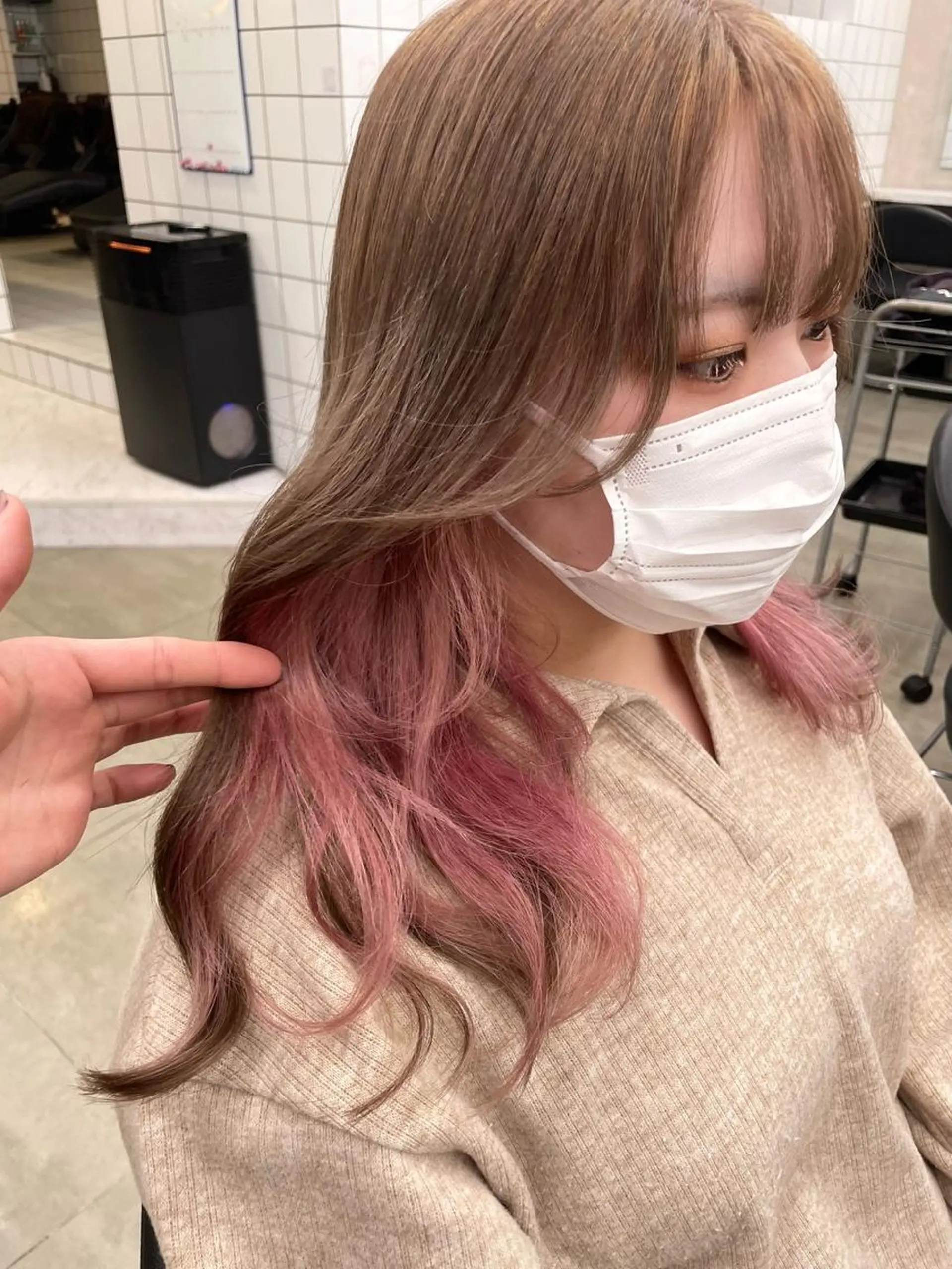 ロング カラー *モデル募集🤍横浜 透明感カラー🫧のヘアスタイル