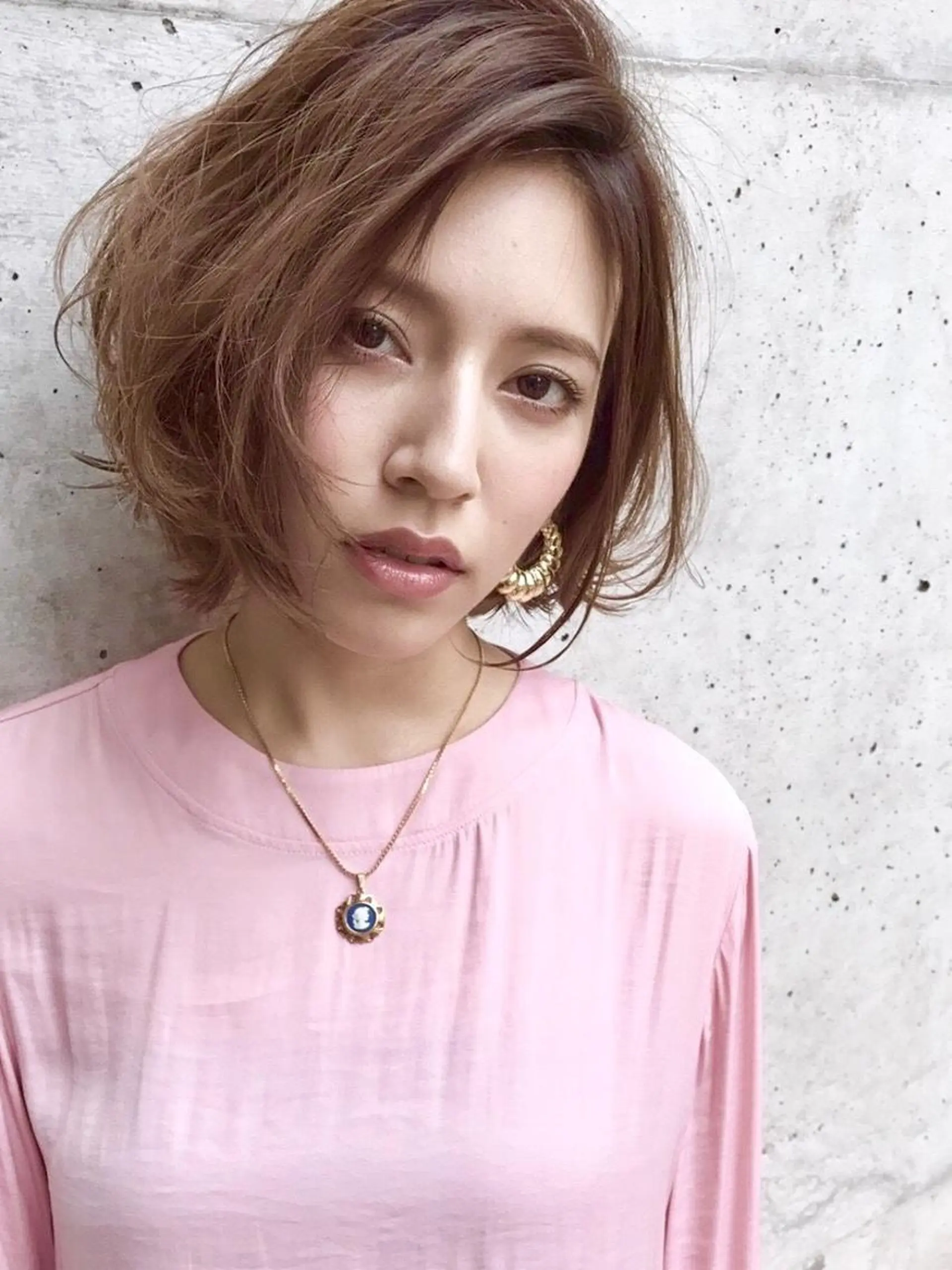 ミディアム カラー パーマ moana surfriderのヘアスタイル