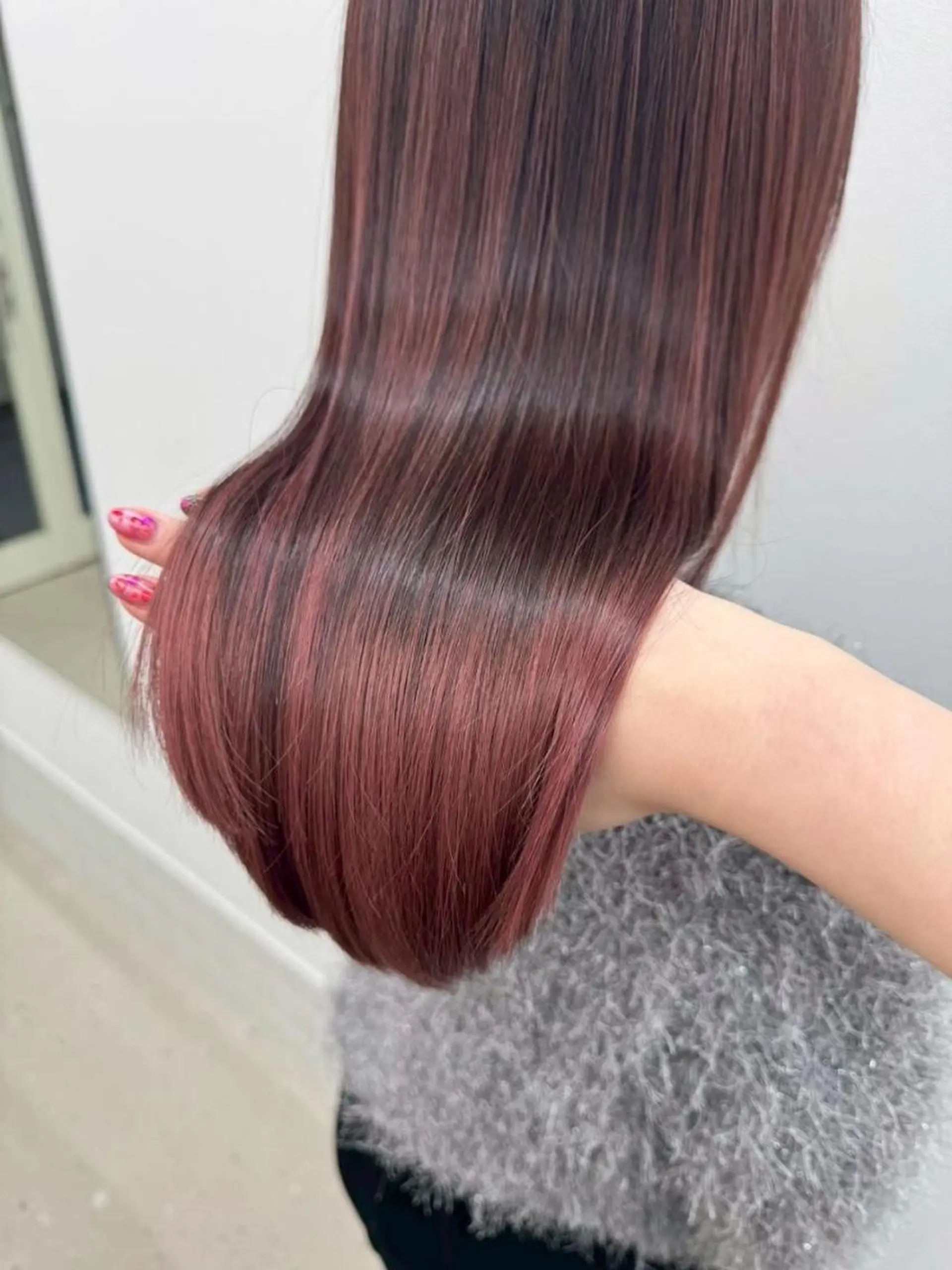 ミディアム カラー 正分 真美のヘアスタイル