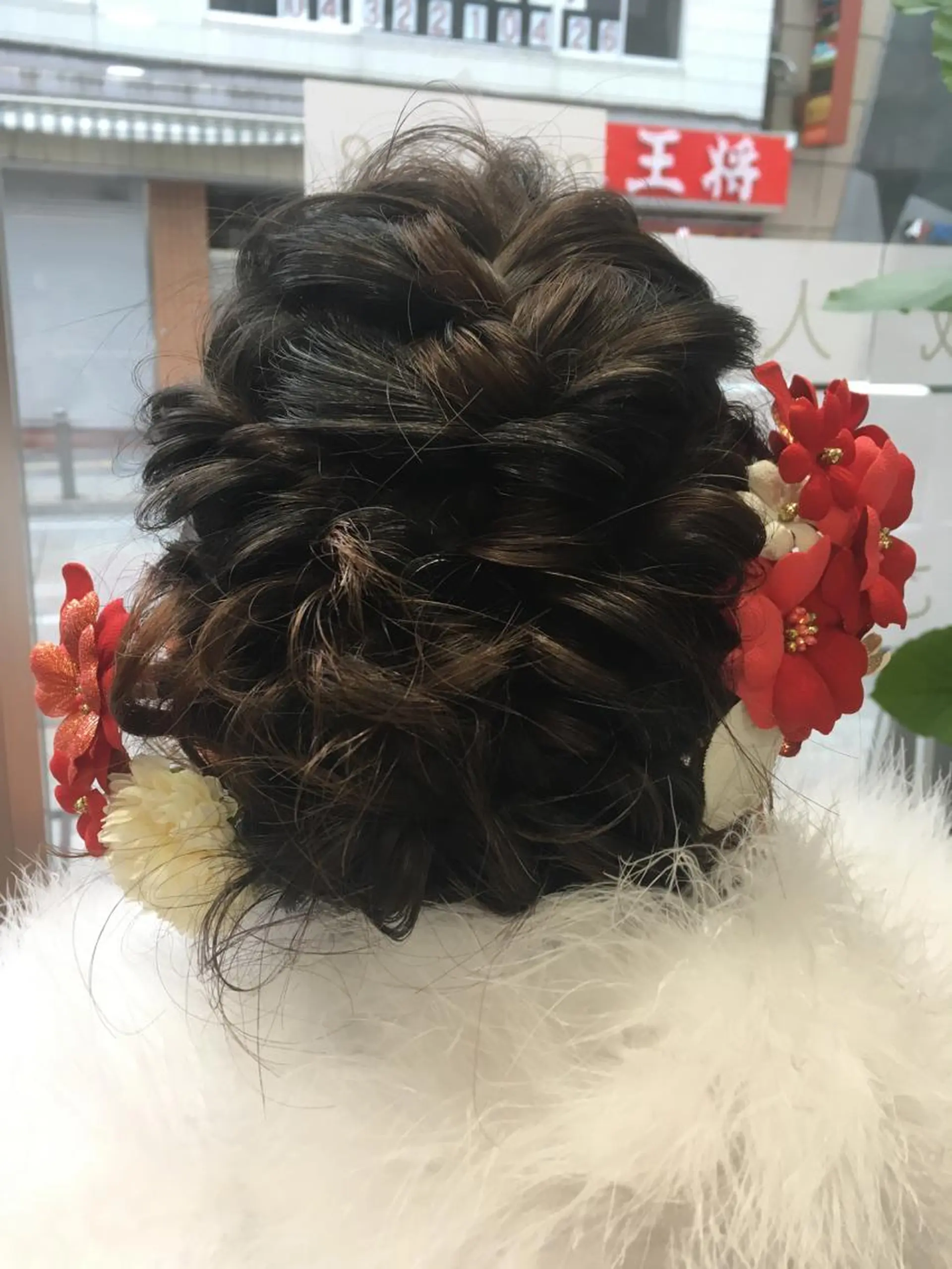 ミディアム ヘアアレンジ 成人式 ✨🌿大人可愛い愛さ れhair🌿✨松本のヘアスタイル