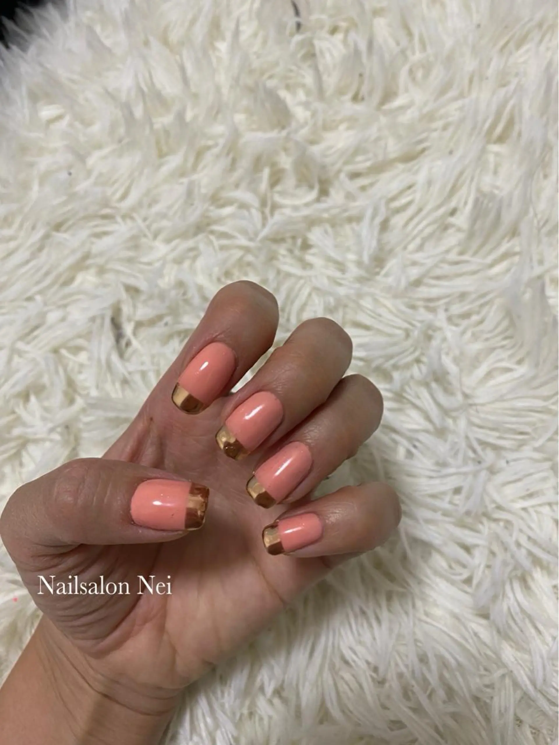 ネイル フレンチネイル ミラーネイル Nailsalon Ｒ《喜多見3分》のネイルデザイン