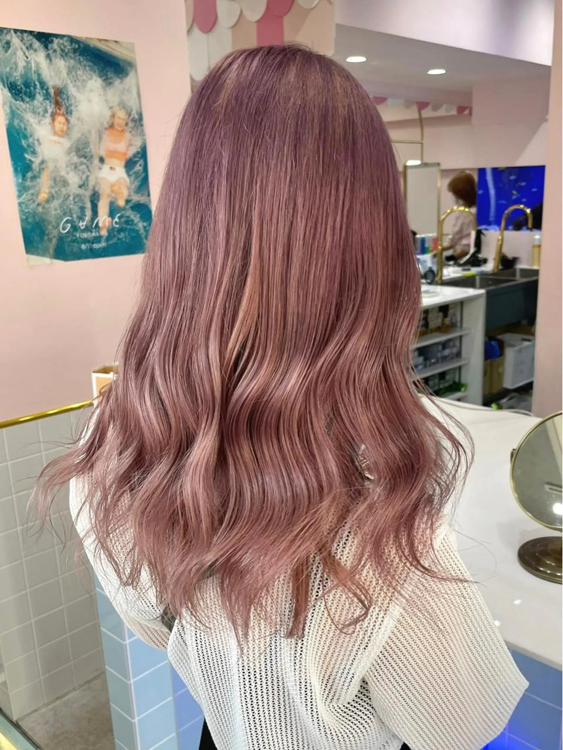 ショート カラー バレイヤージュ ミストバング ベージュカラー ブリーチ ケアブリーチ カット ヘアカラー トリートメント ヘアセット 🫧tatsuki 🫧“lot 横浜“のヘアスタイル