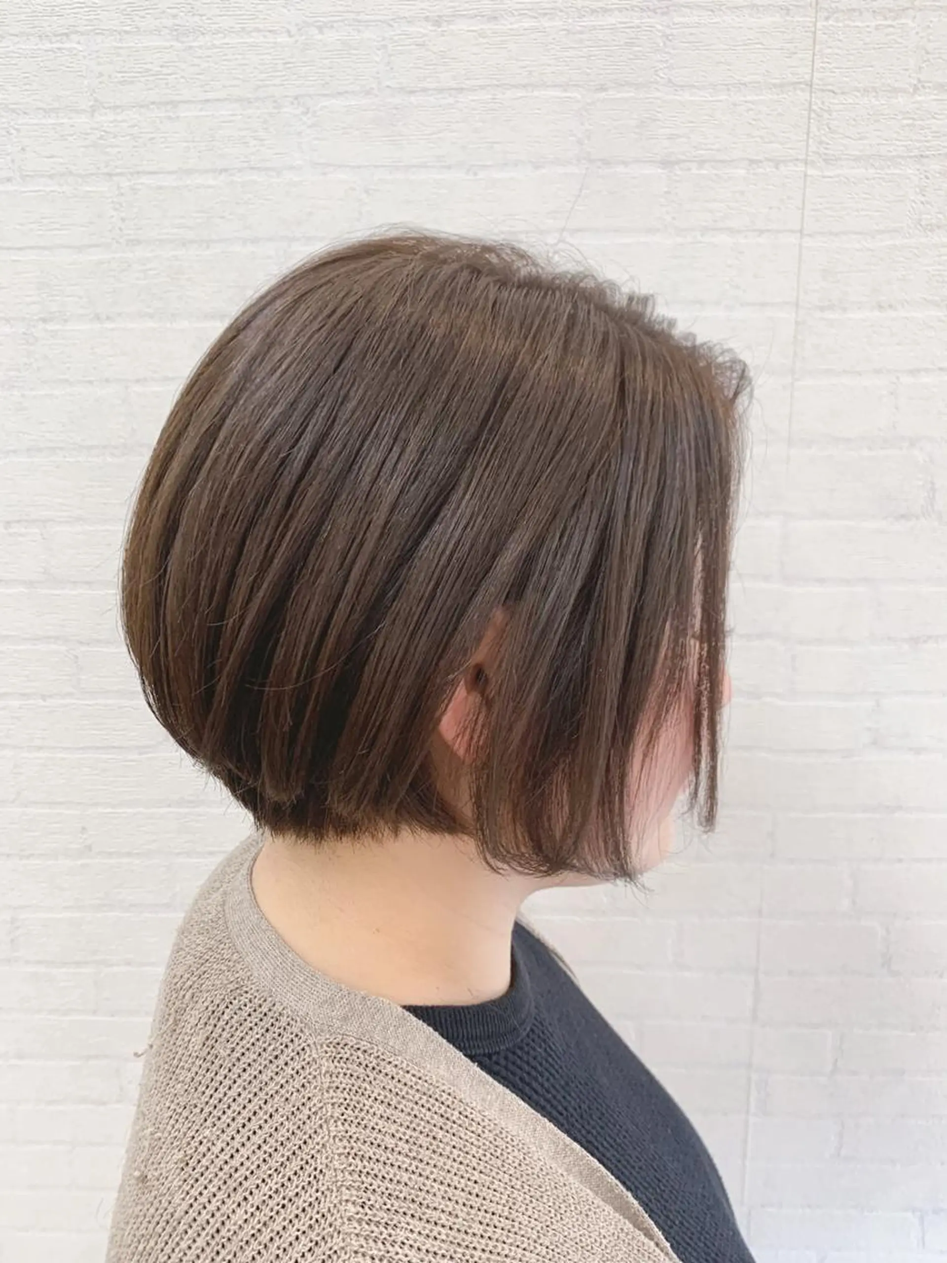 ショート カラー 切りっぱなしボブ ショートボブ ハンサムショート ブラウンカラー ボブ カット ヘアカラー トリートメント 初めてのショート お任せください✂️のヘアスタイル