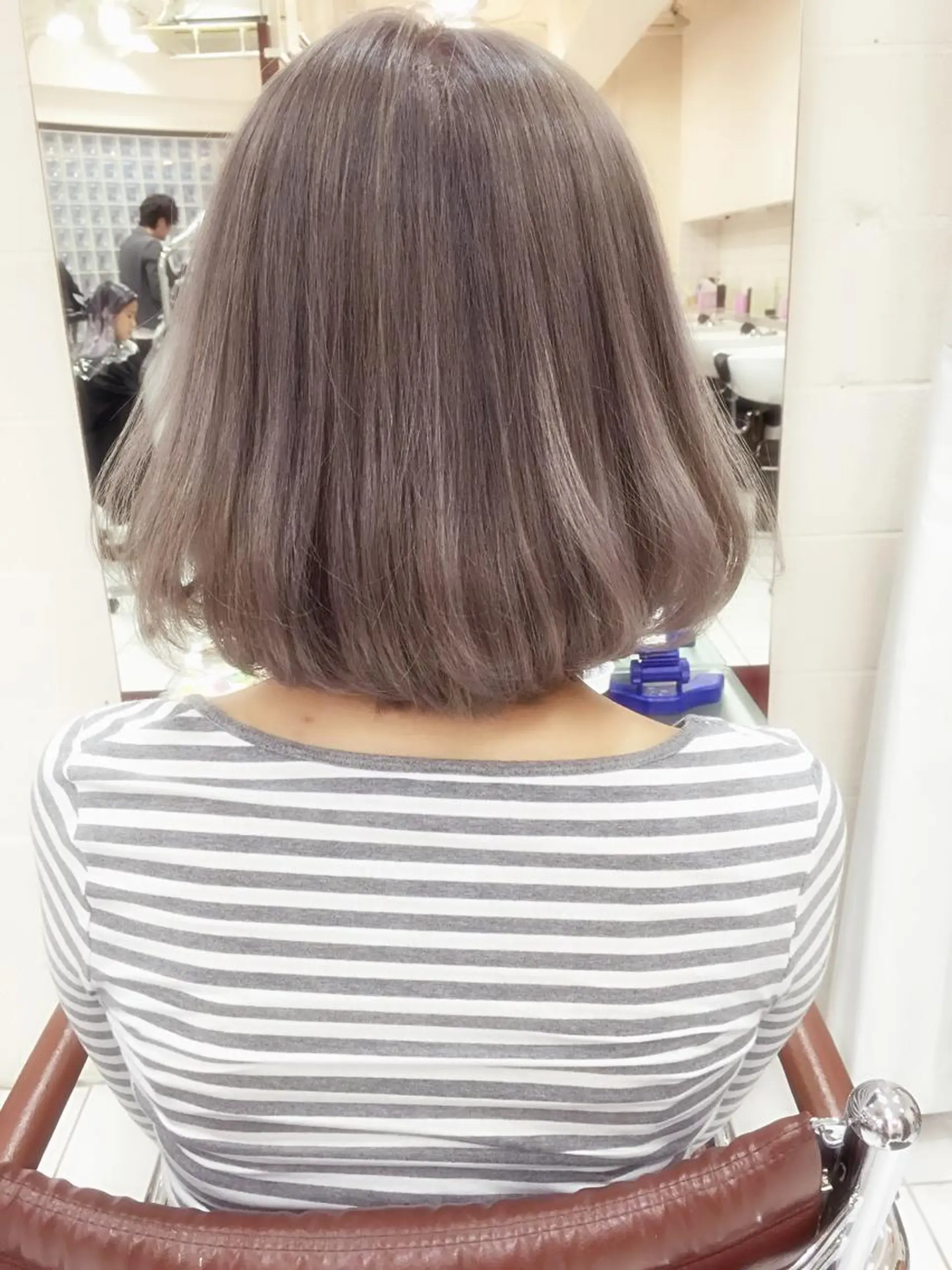 ショート ミディアム カラー パーマ 神山 昌子のヘアスタイル