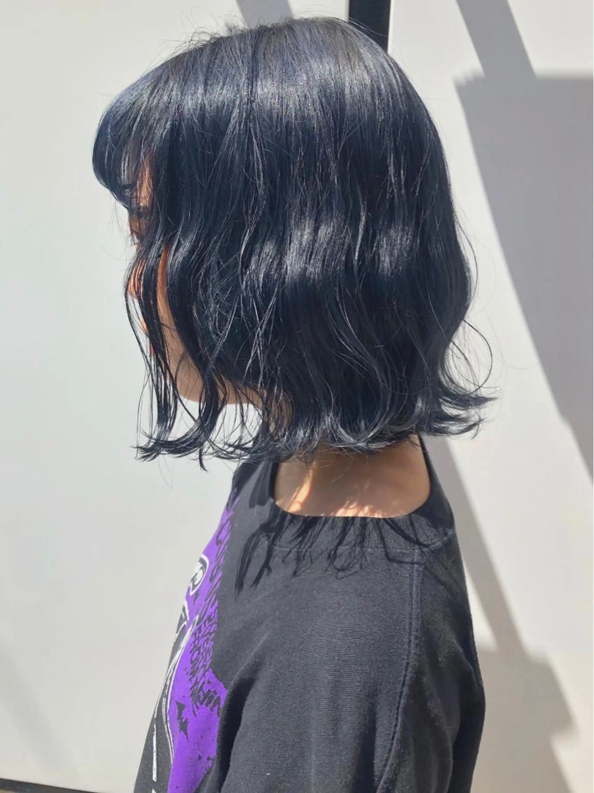 ショート カラー ヘアアレンジ ブルーカラー ネイビーカラー 天神レイヤーカット No.1💖マユカのヘアスタイル