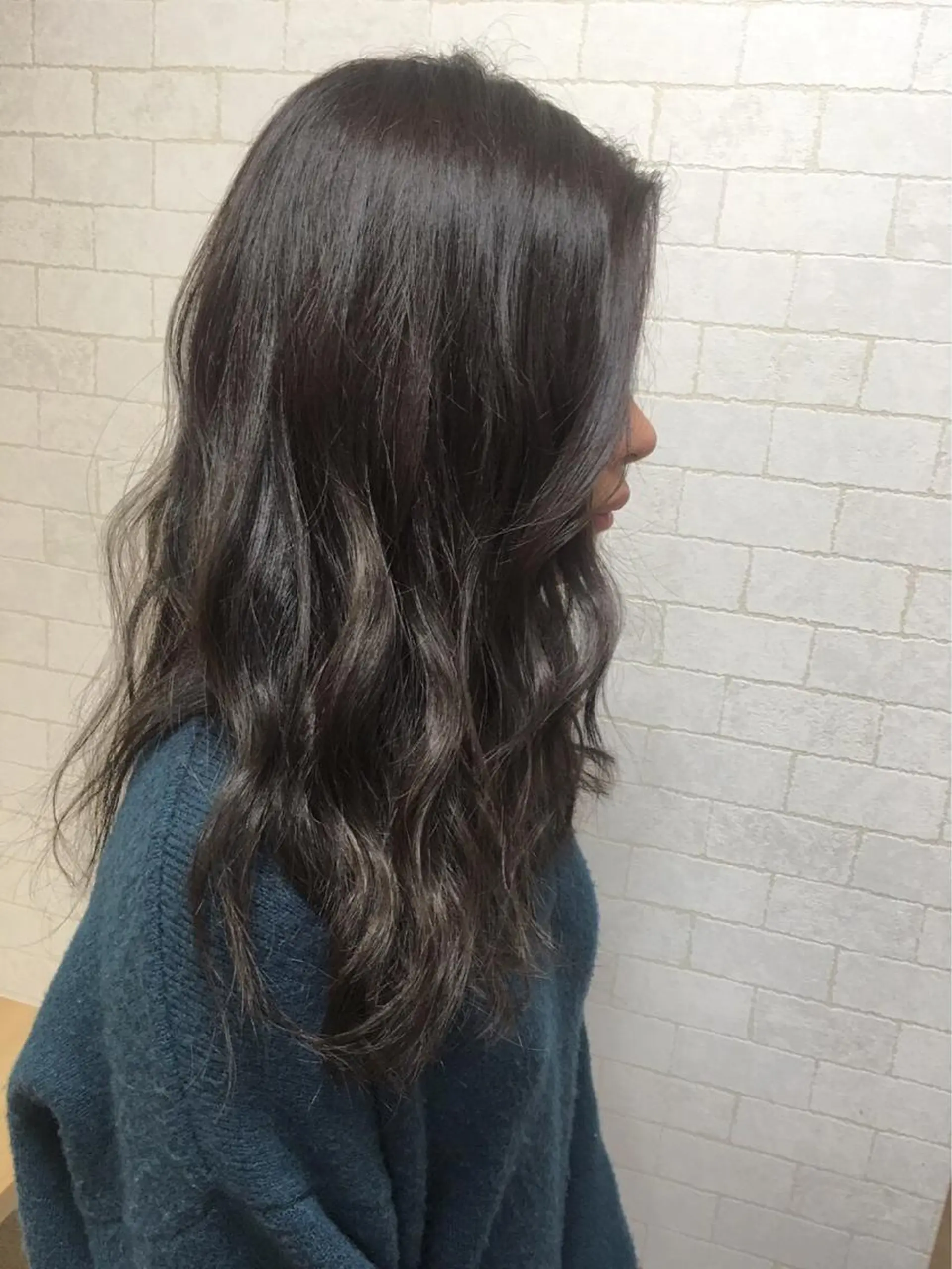 ロング カラー アッシュ ダークアッシュ イルミナカラー ヘアカラー yoriko ♪のヘアスタイル