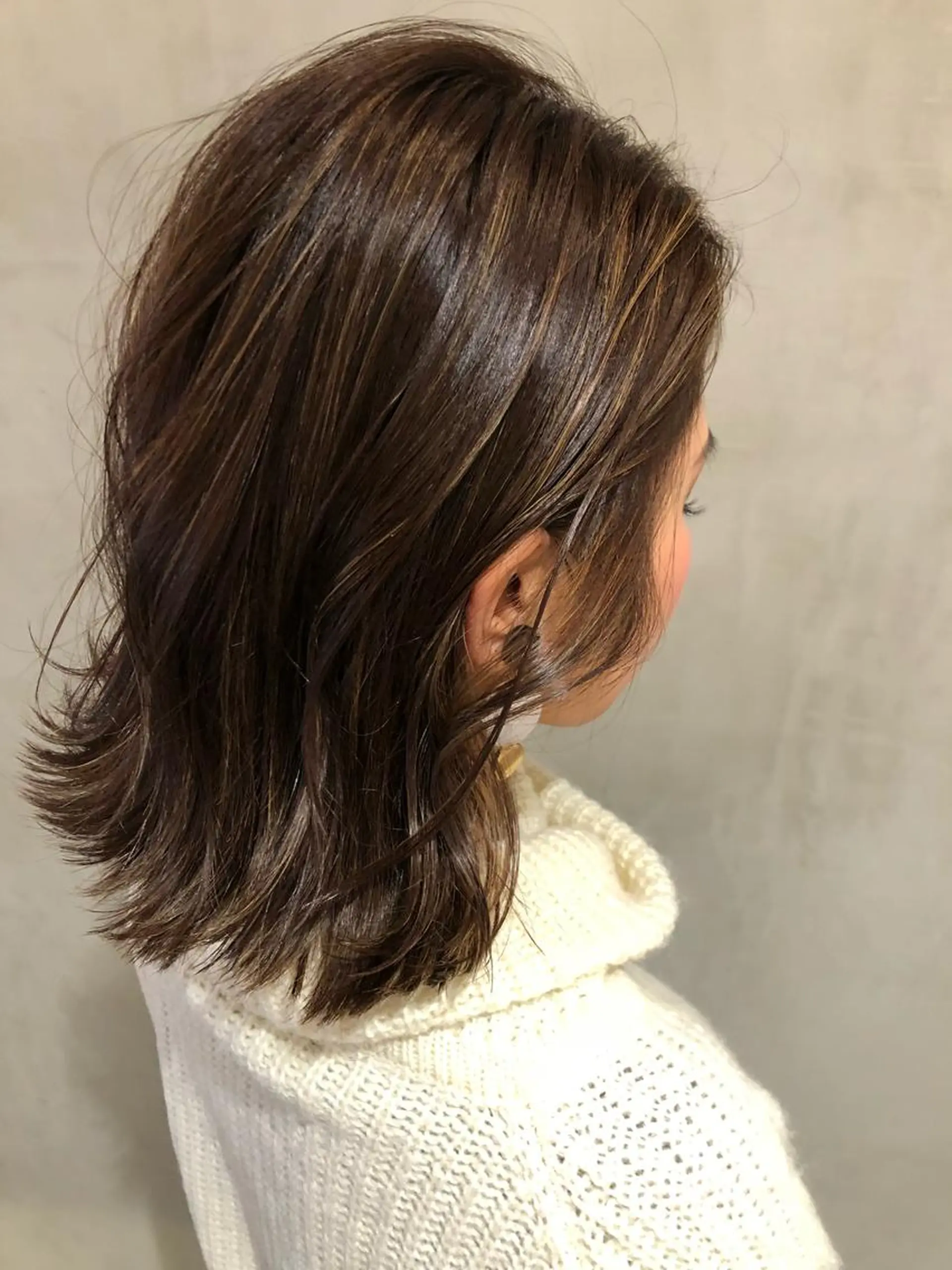 ミディアム カラー パープルカラー ヘアカラー トリートメント 大西 直人のヘアスタイル