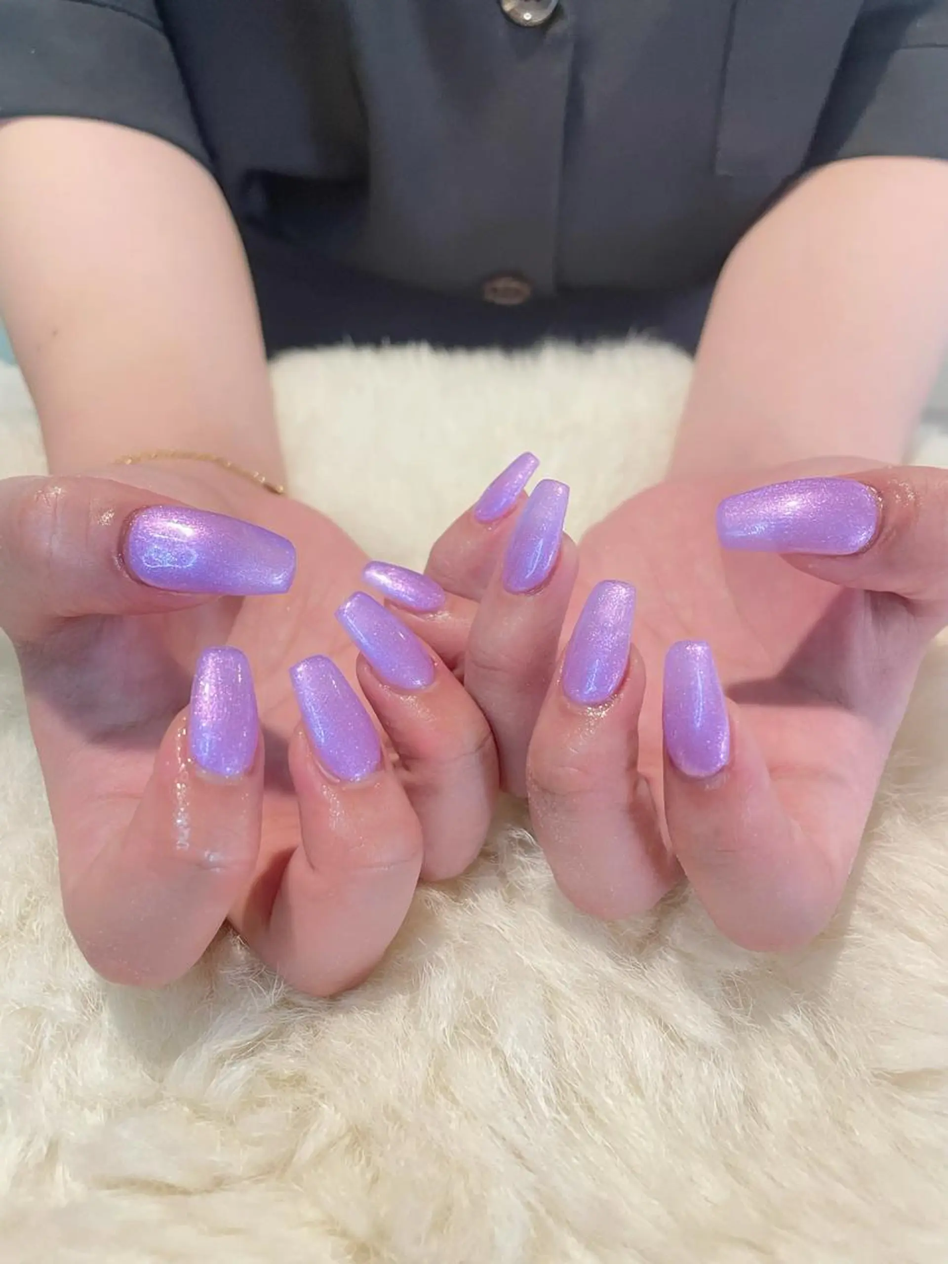 ネイル パープル ハンドネイル D.d Nail Moeのネイルデザイン
