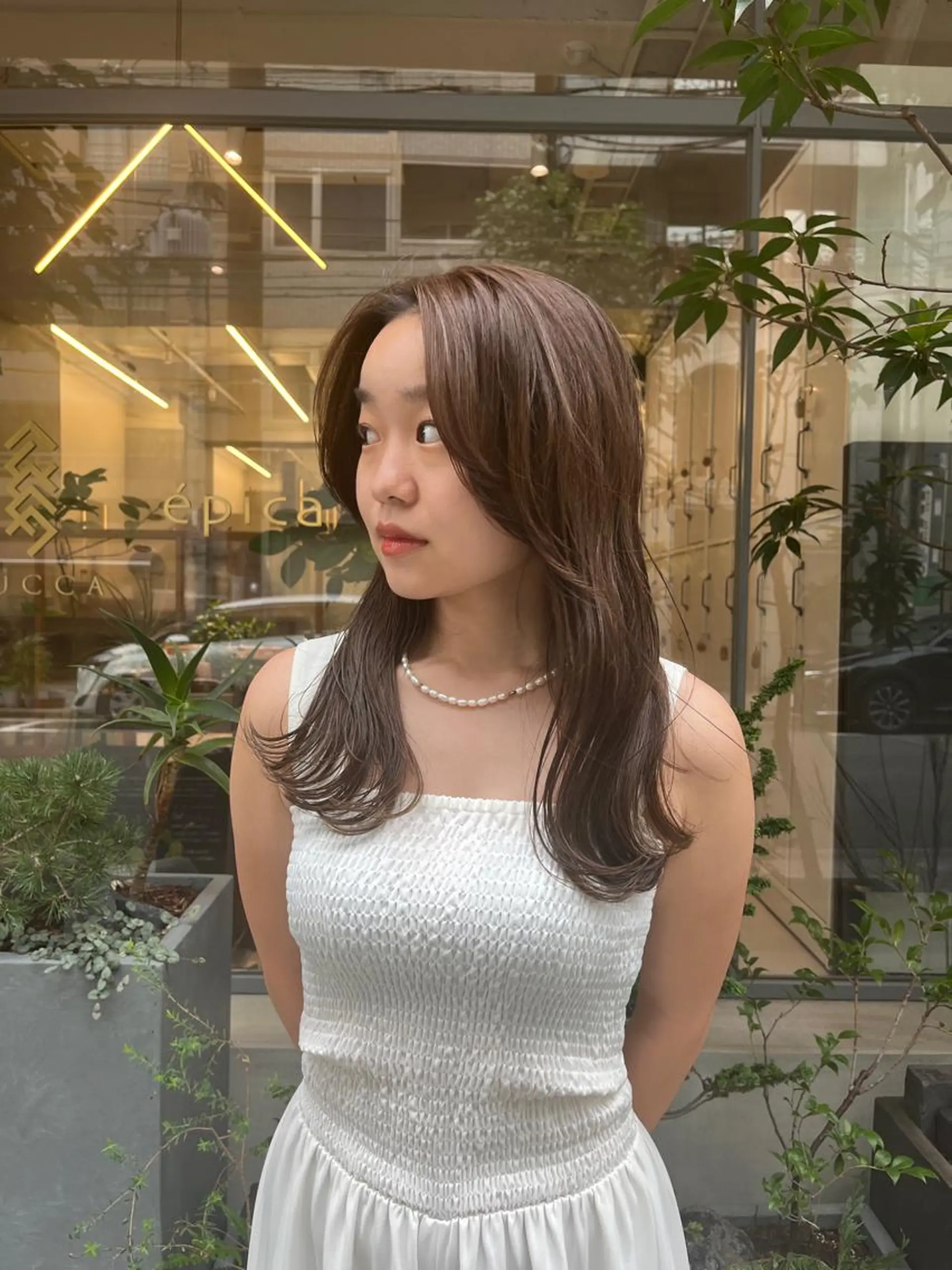 ロング カラー ヘアアレンジ 韓国好き🇰🇷 美容師MIKUのヘアスタイル