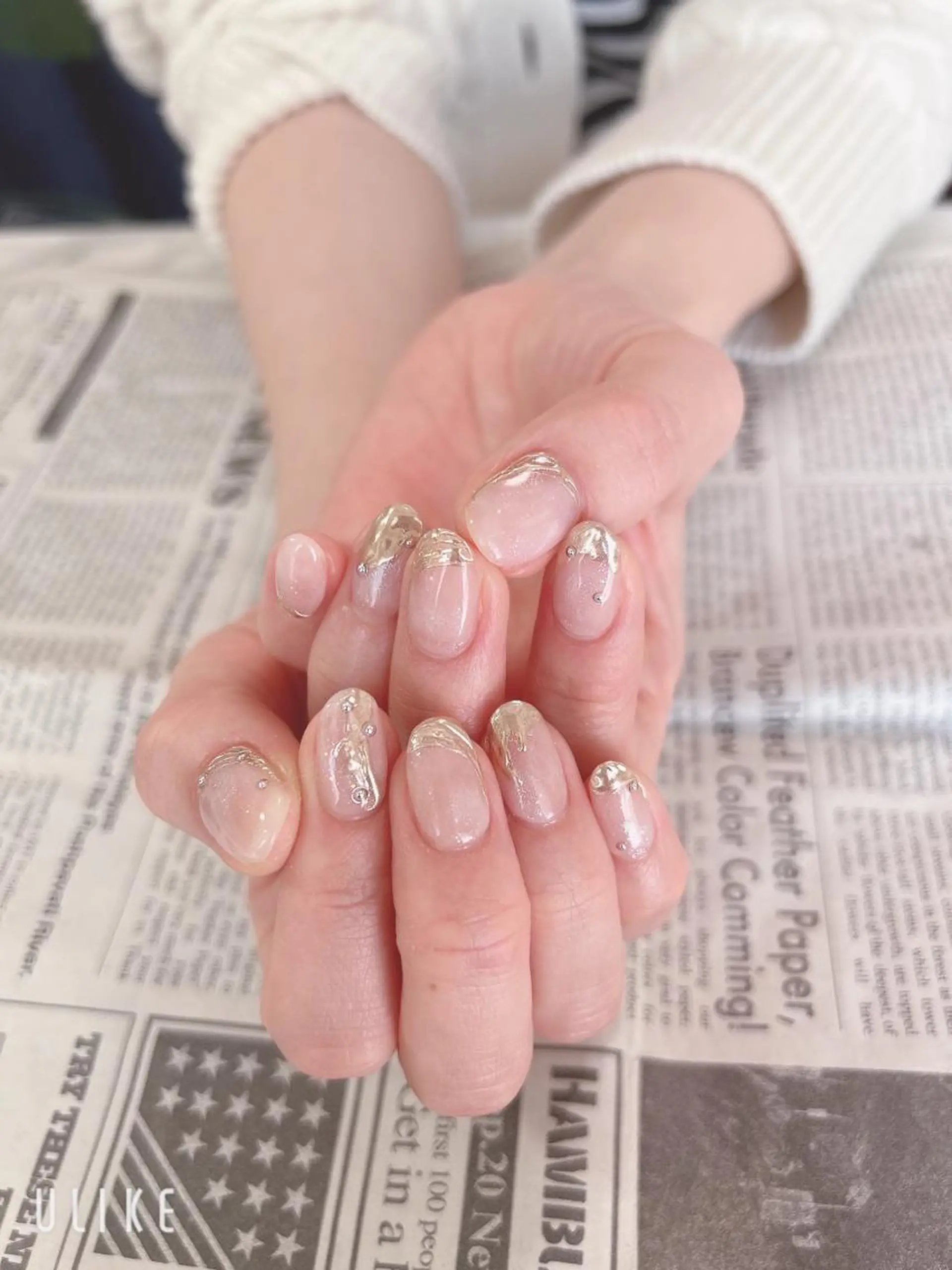 ネイル ミラーネイル ハンドネイル ハンドケア 森山 舞のネイルデザイン