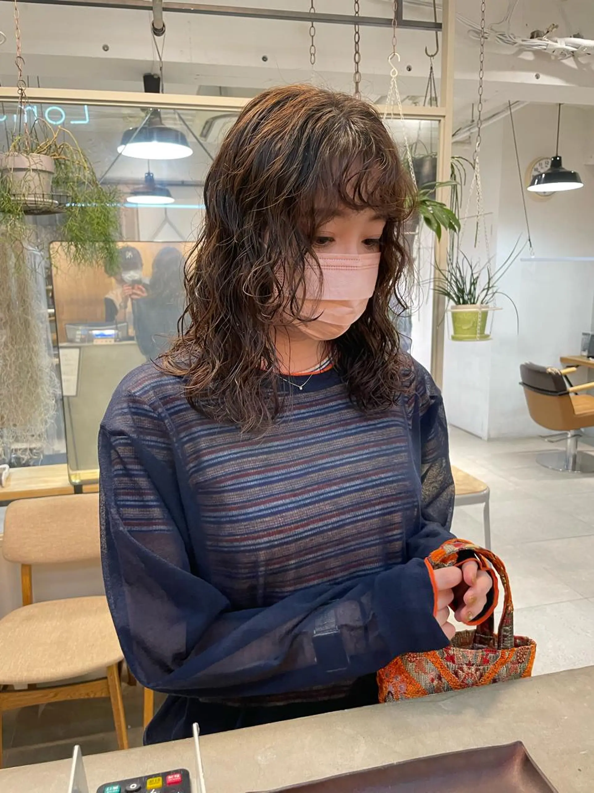 ロング パーマ ヘアアレンジ 小顔レイヤー×コンパ クトボブ/林隆平のヘアスタイル