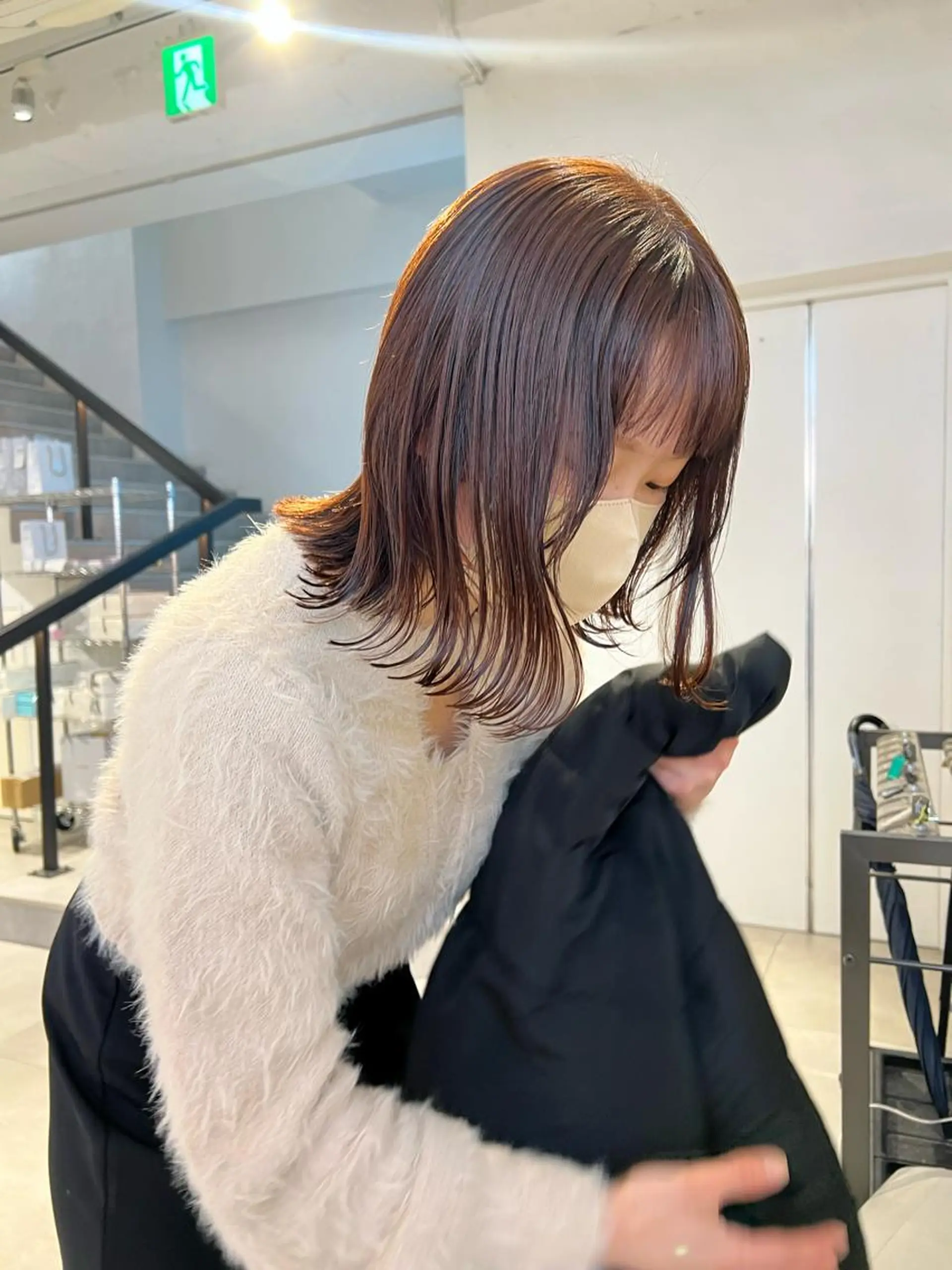 ミディアム カラー 顔周りカット/透明感 カラー✂️MEIのヘアスタイル