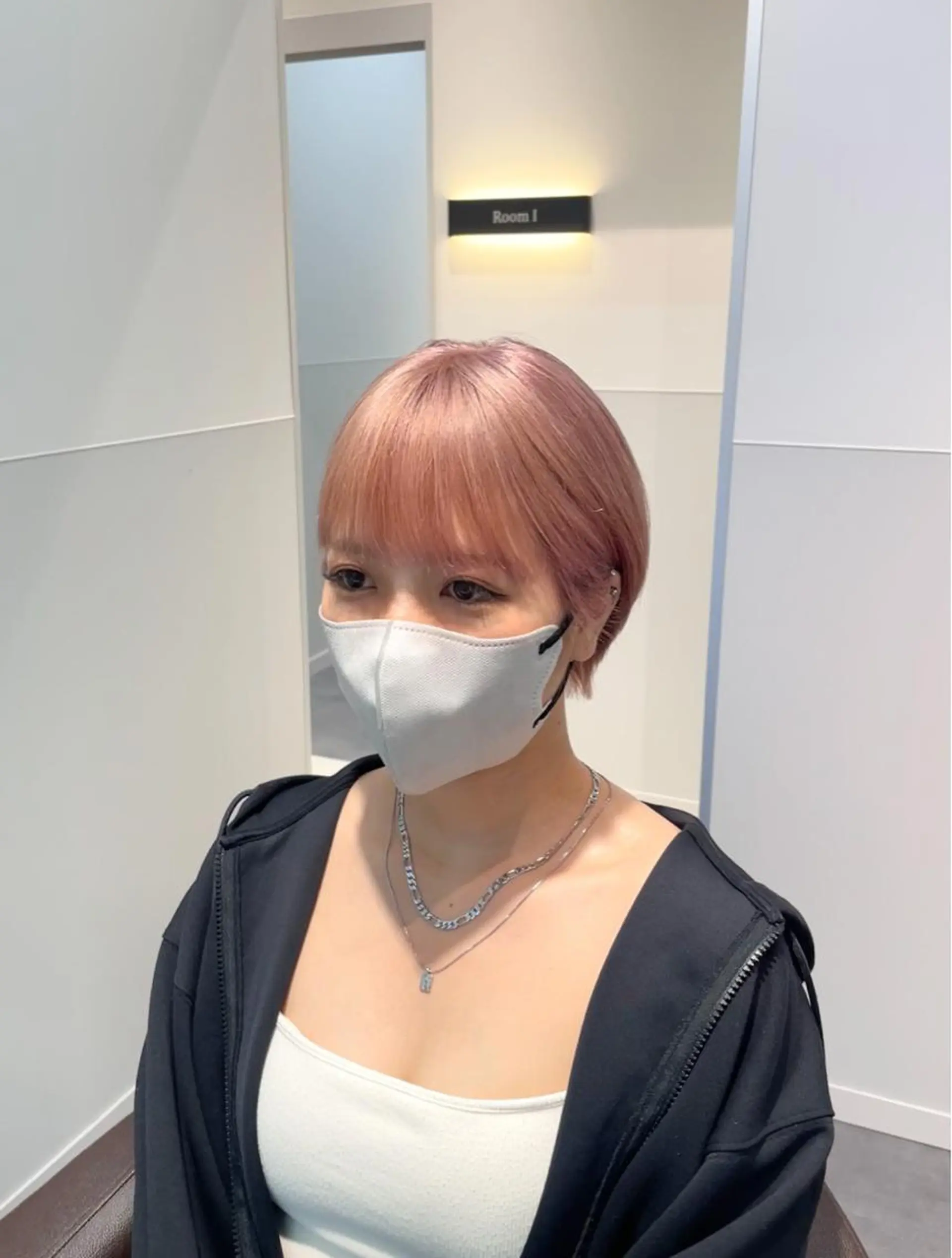 ショート カラー ヘアアレンジ キッズ ブリーチ 大人スタイル 太田のヘアスタイル