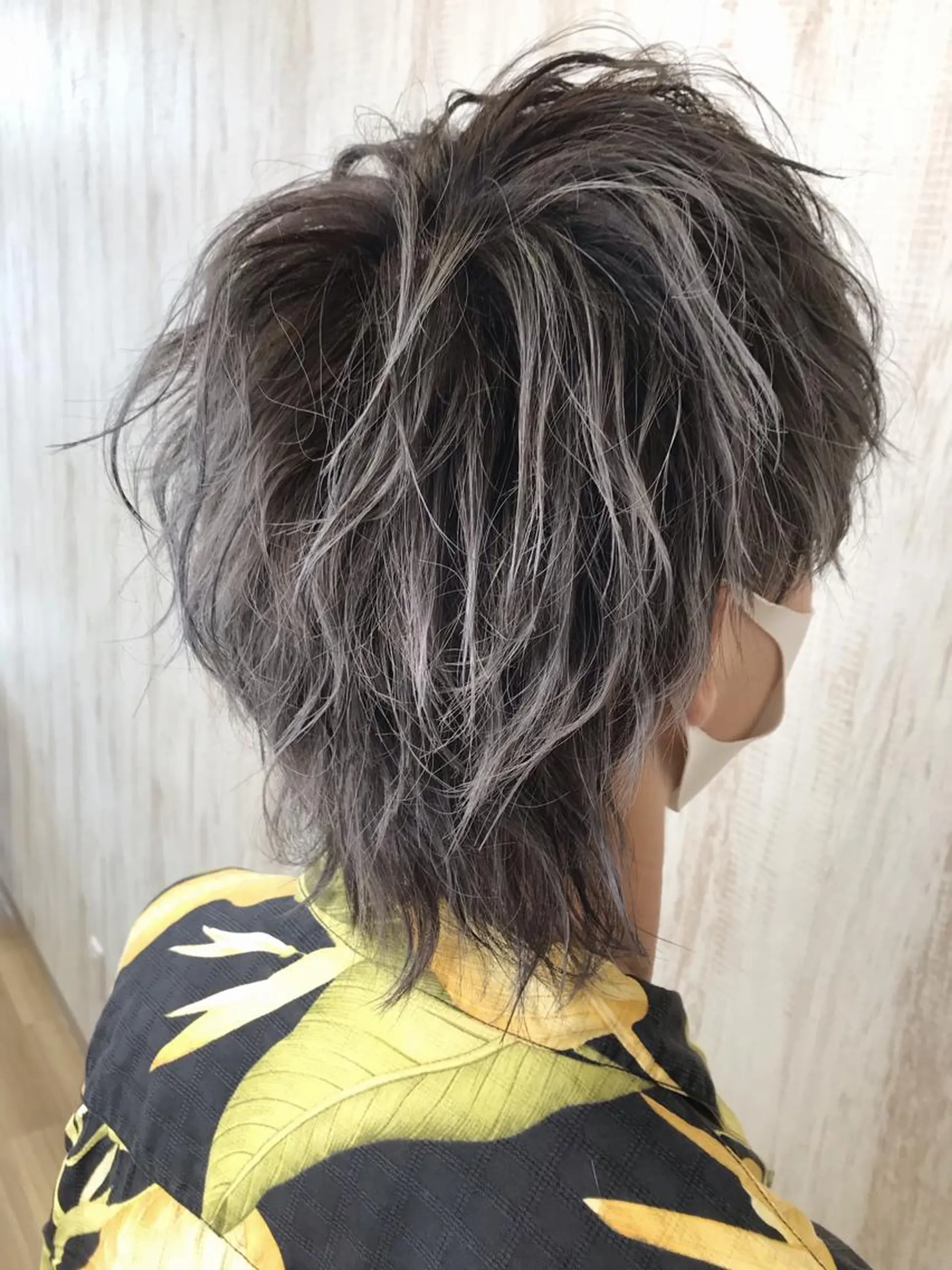 ミディアム カラー メンズ メンズパーマ波巻き 🌳大森悠登🌳のヘアスタイル