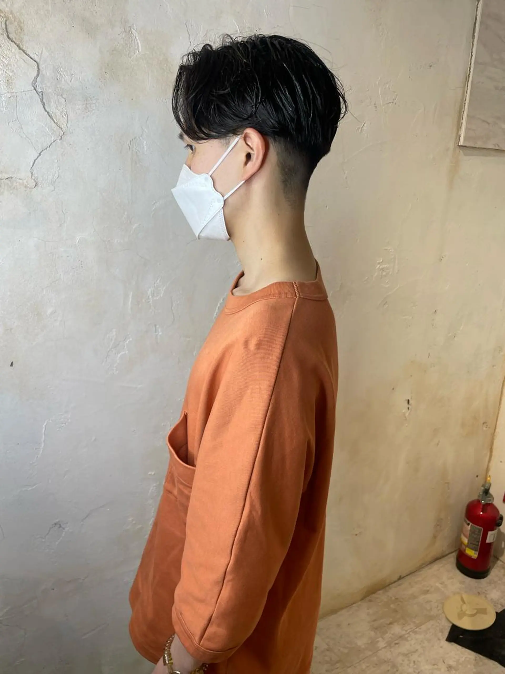 ショート メンズ カット パーマ マネージャー 山城洸希のヘアスタイル