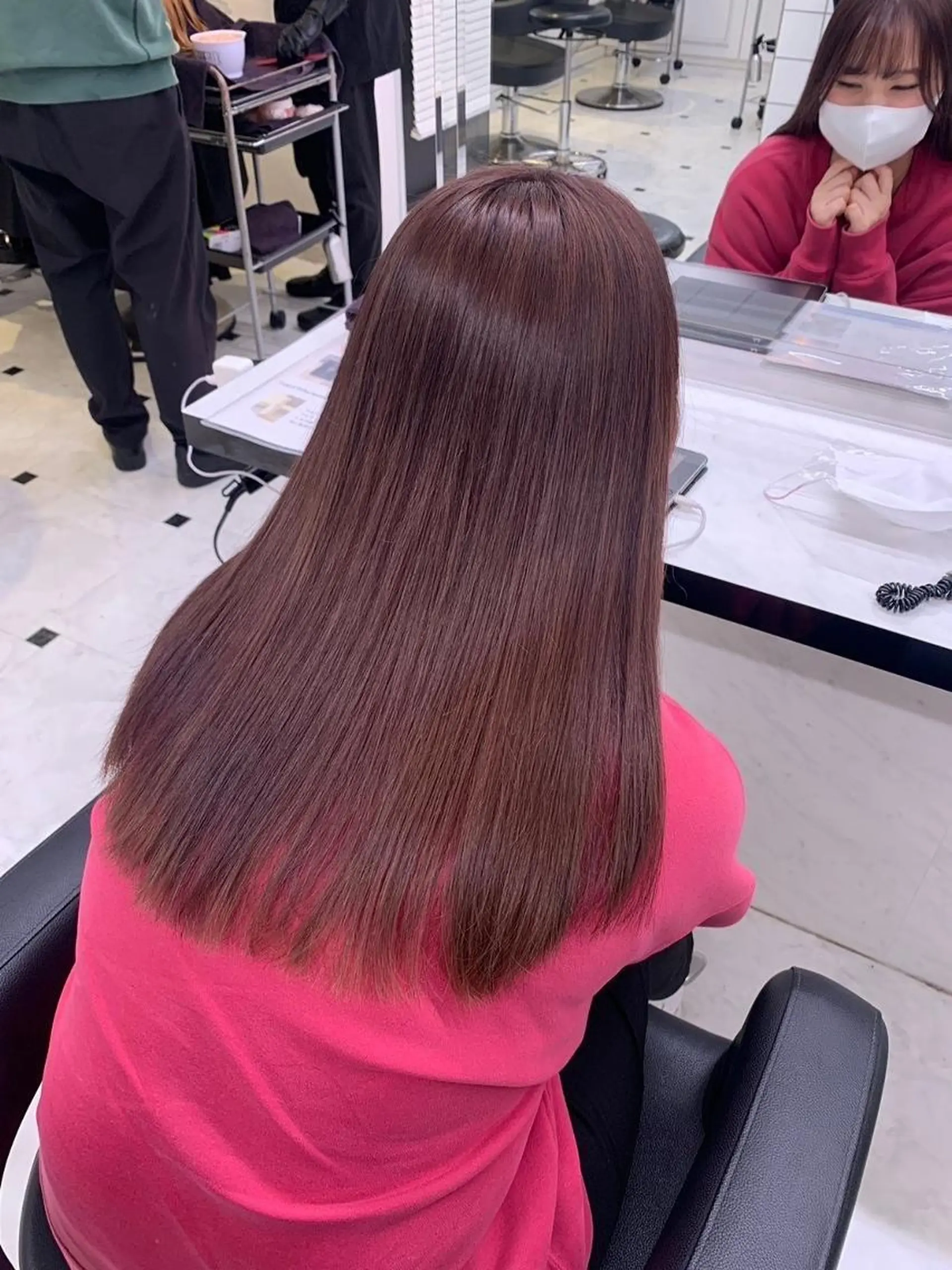 カラー girlな暖色ヘア 🪽🫧ハルナ🎀のヘアスタイル