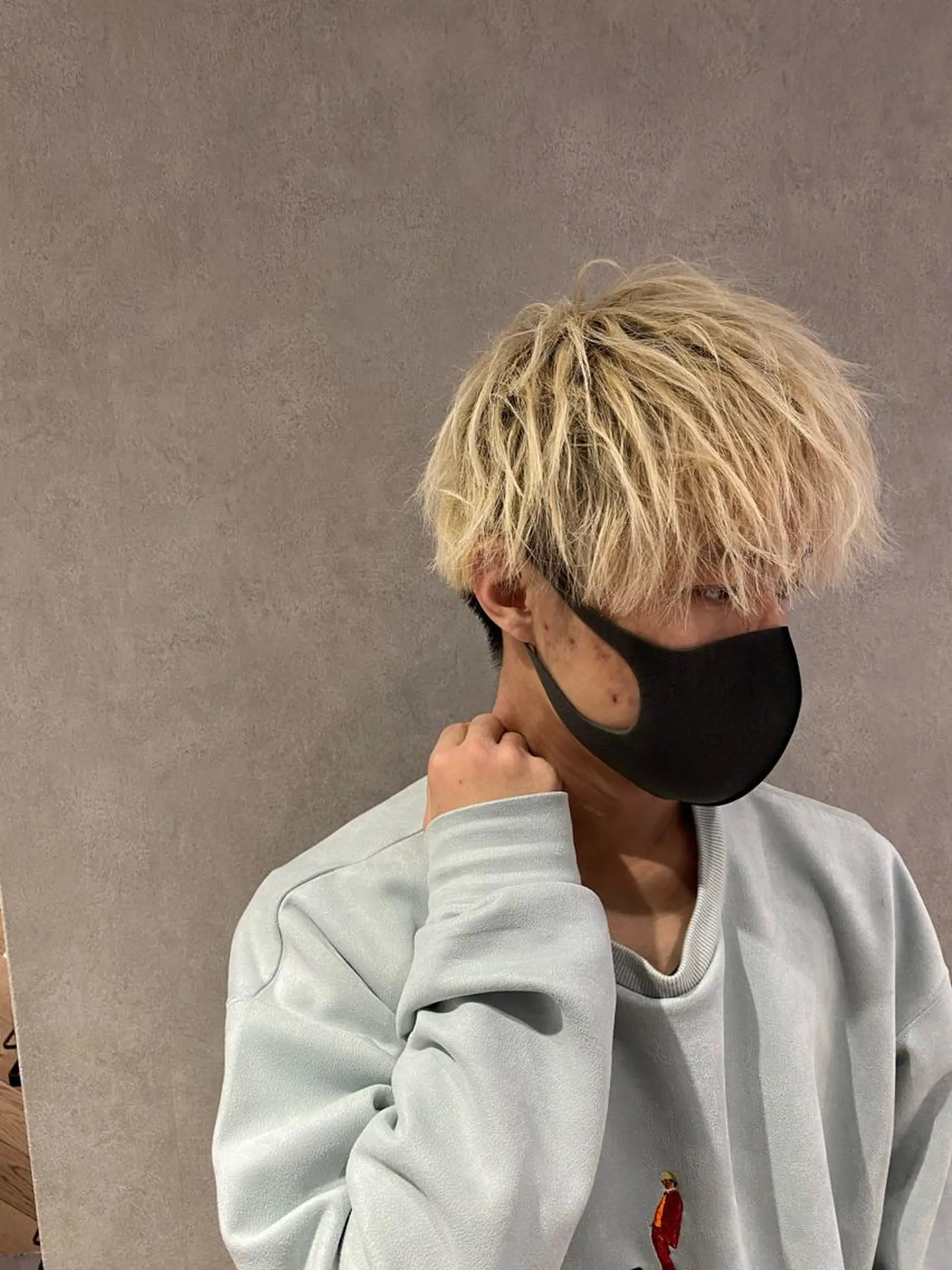 メンズ カット ヘアセット センターパート ／植田のヘアスタイル