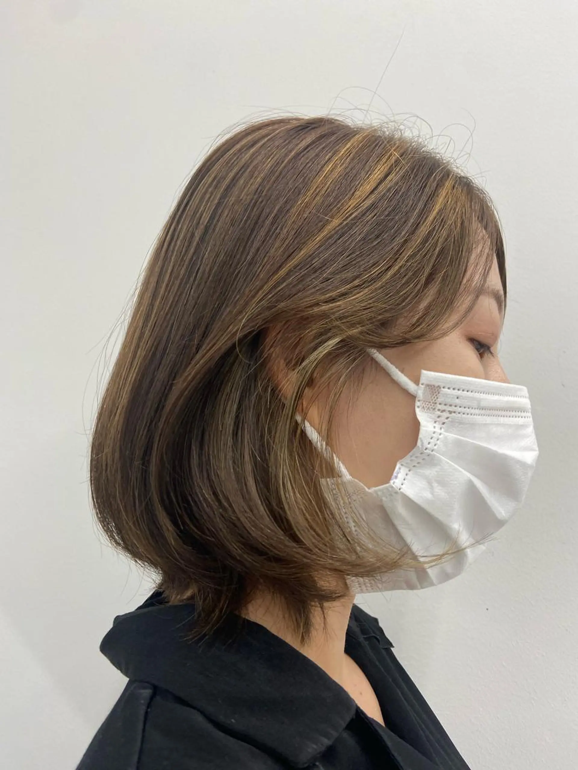 ショート ハイライト 韓国レイヤー/ヘア カラー🎀ayamiのヘアスタイル