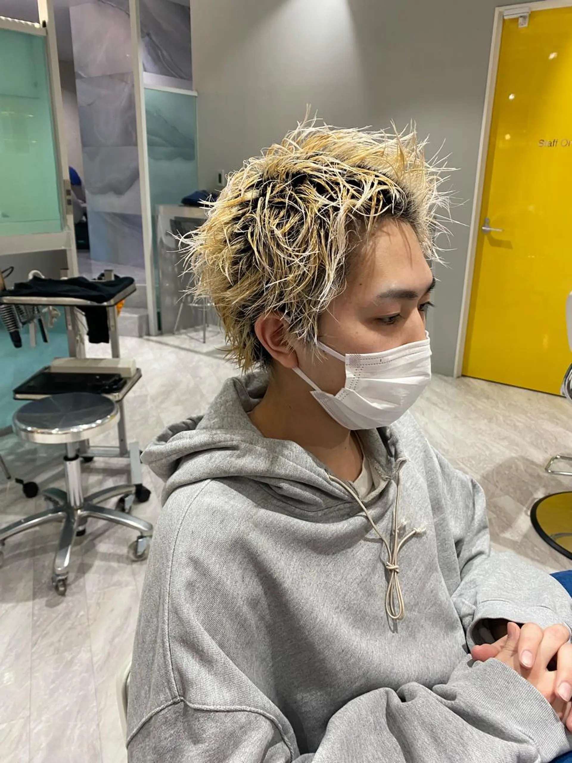 ショート カラー ブリーチ ショートヘア Riganuts王子 Hayato✂︎のヘアスタイル