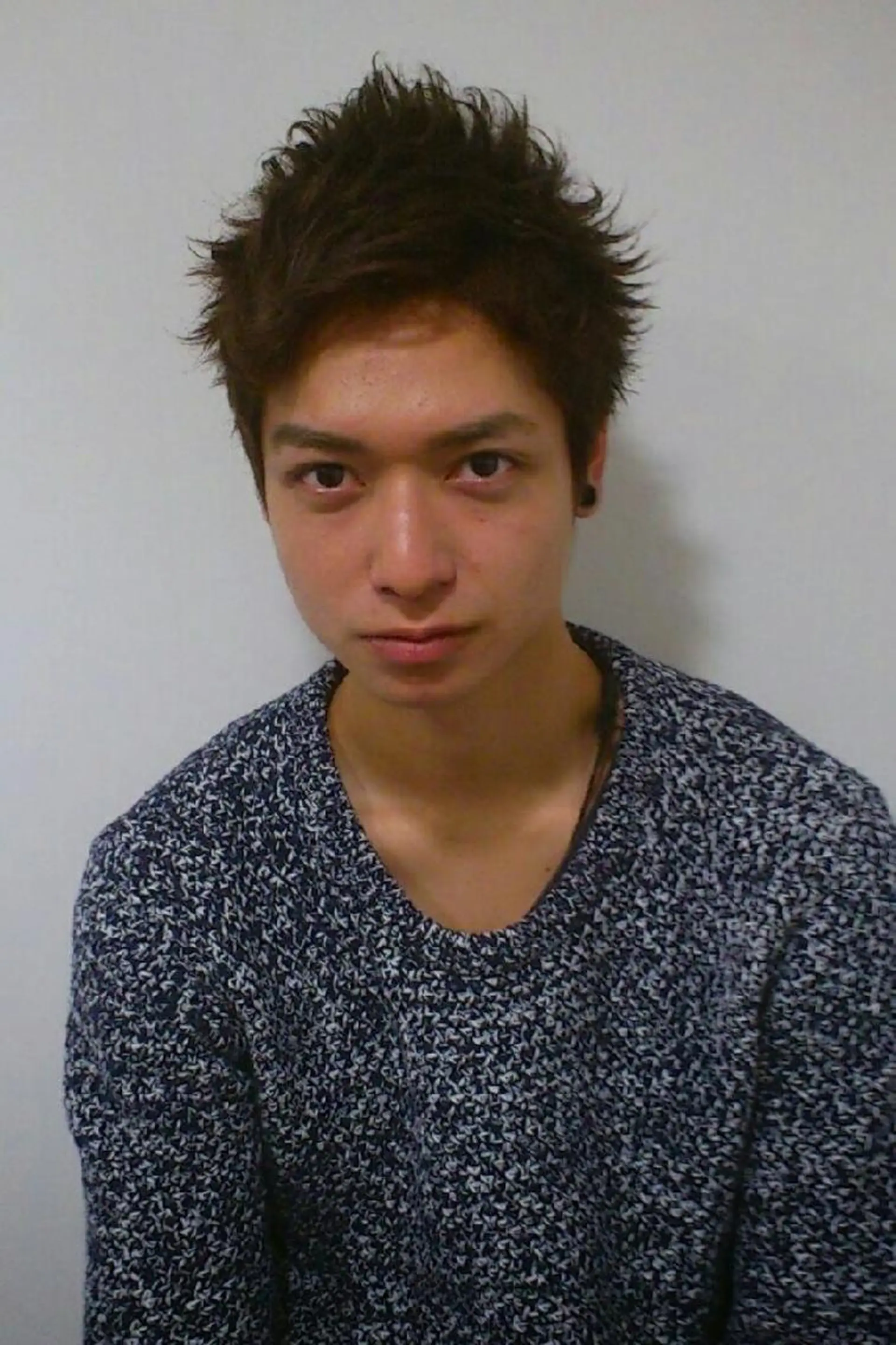 ショート メンズ カラー パーマ 韓国ヘア レイヤー くびれヘアMATSUのヘアスタイル