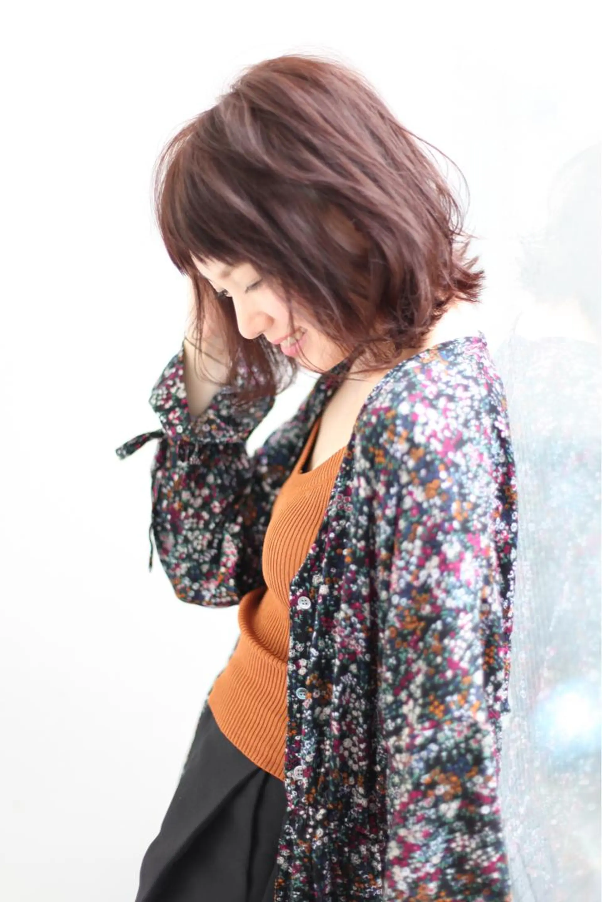 ミディアム カラー パーマ egg by TJ天気予報所属・🌈日比野 哲二のヘアスタイル