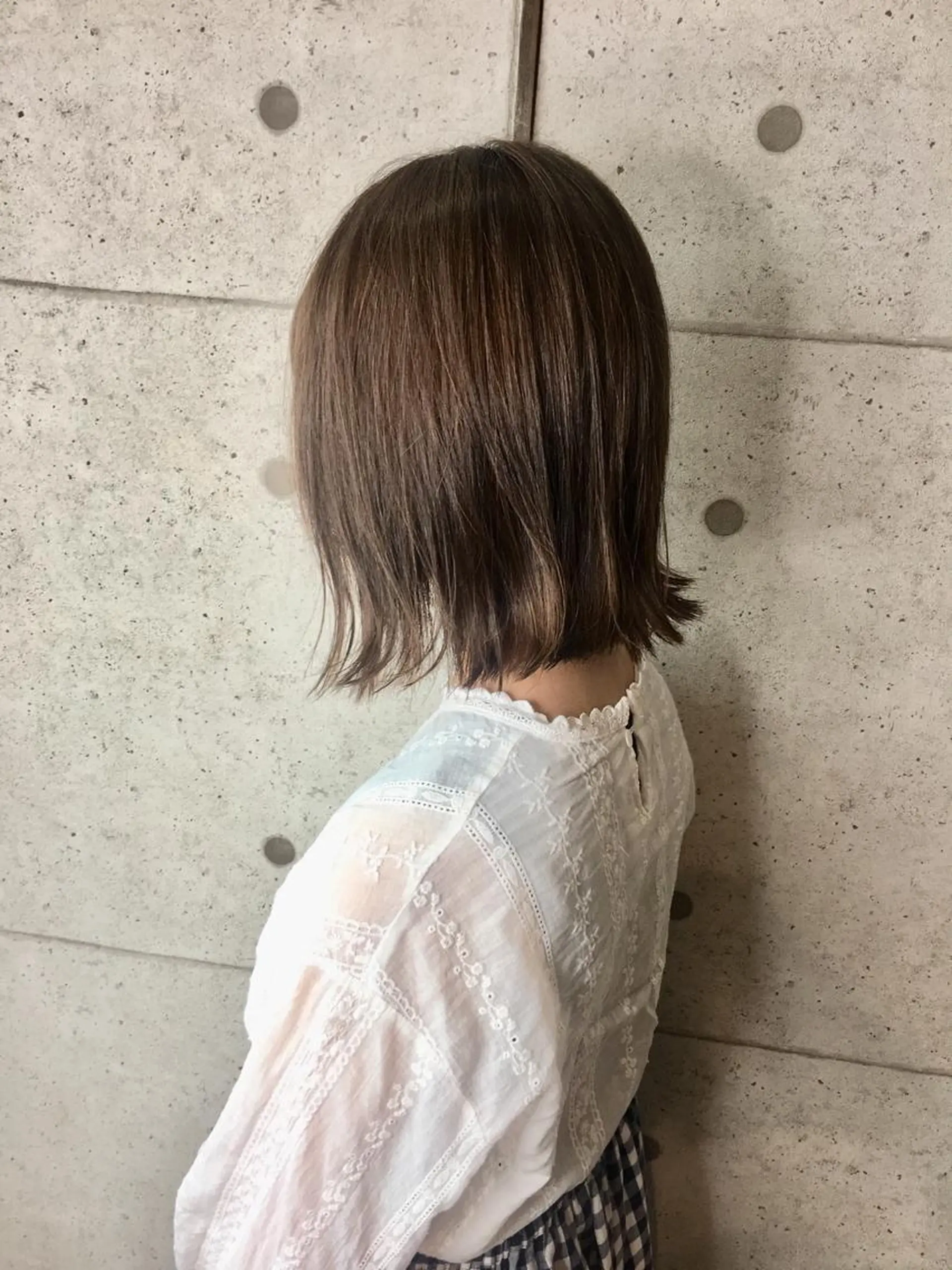 ミディアム ヘアカラー トリートメント 足立 磨咲のヘアスタイル