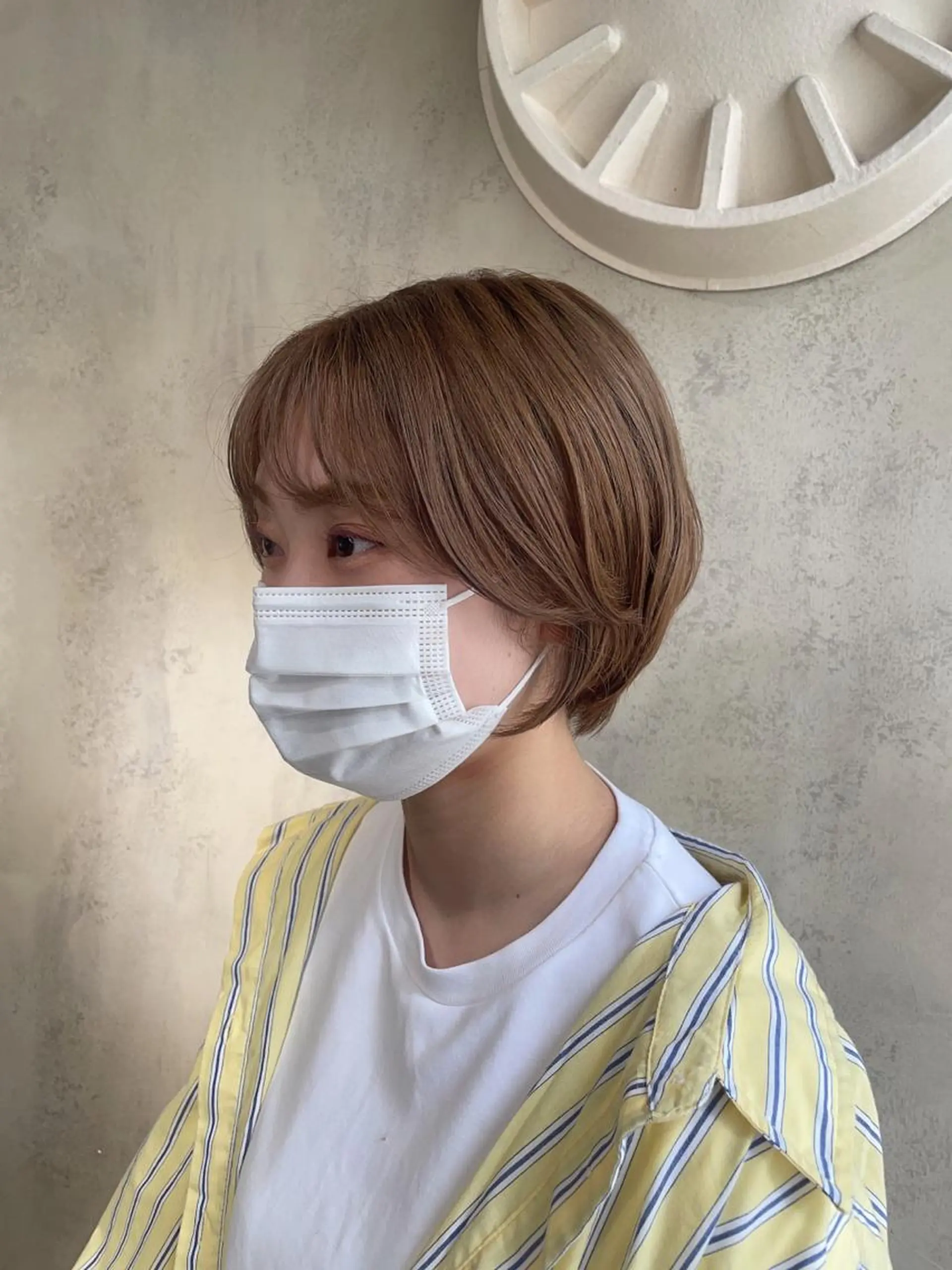 ショート カラー 梅田美容室 山崎海波のヘアスタイル