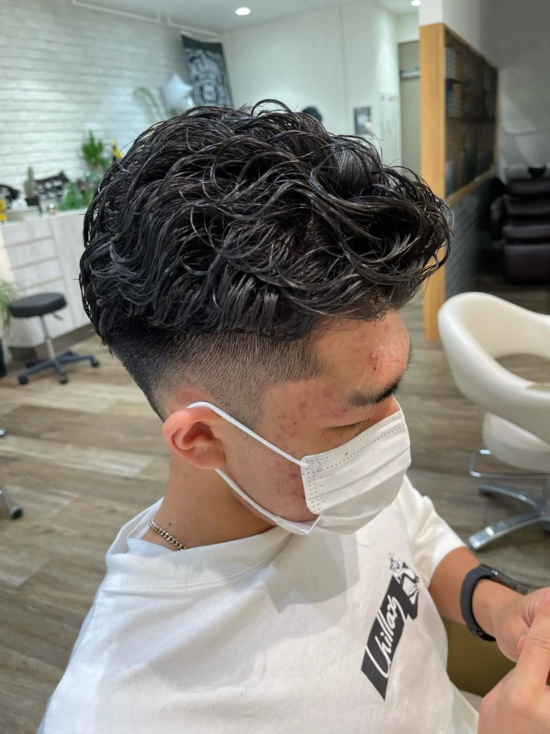 ショート パーマ メンズ カット パーマ メンズパーマ 北原寿樹のヘアスタイル