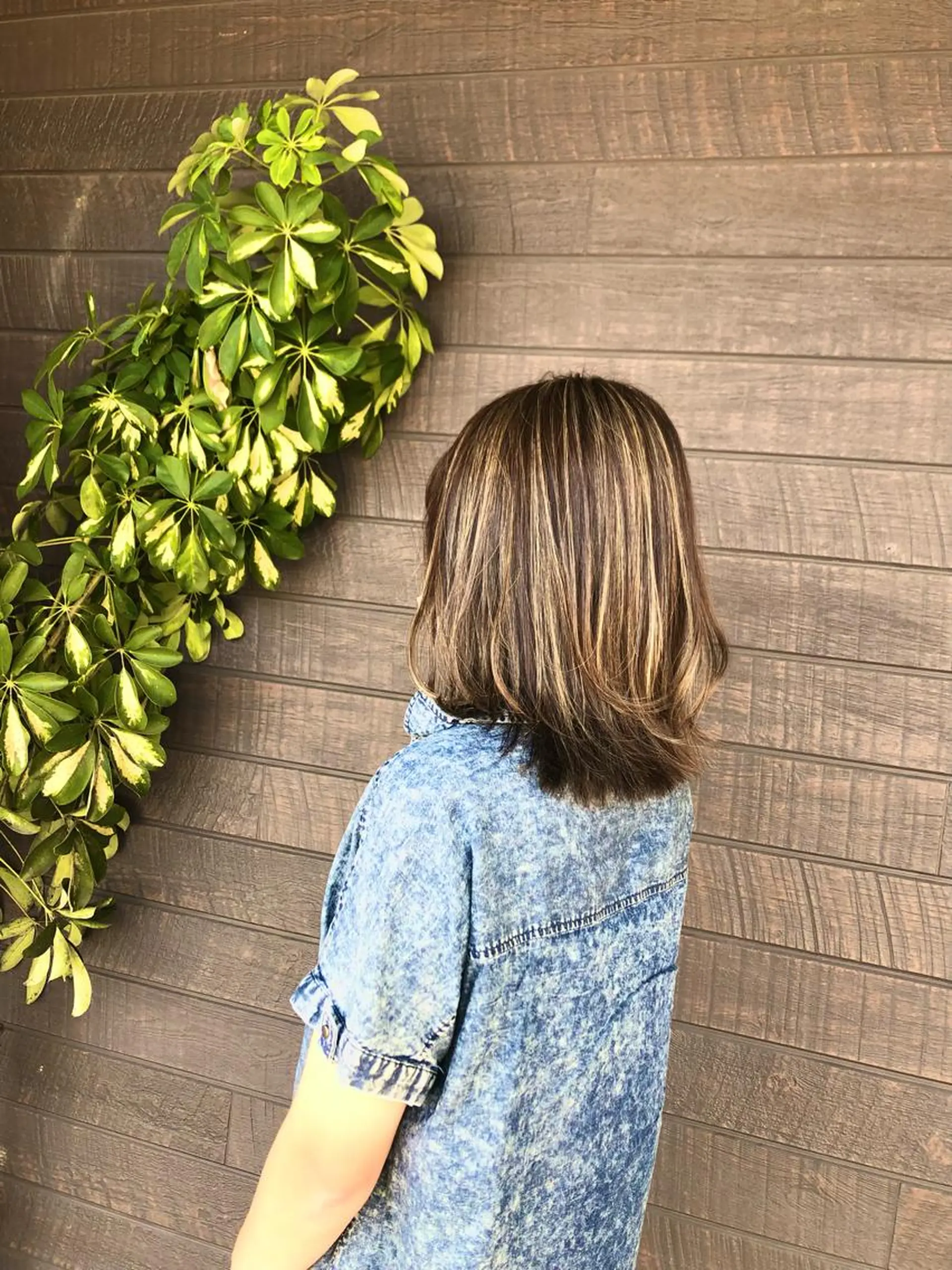 ミディアム ヘアカラー 太白区/白髪ぼかし ハイライト/千葉達人のヘアスタイル