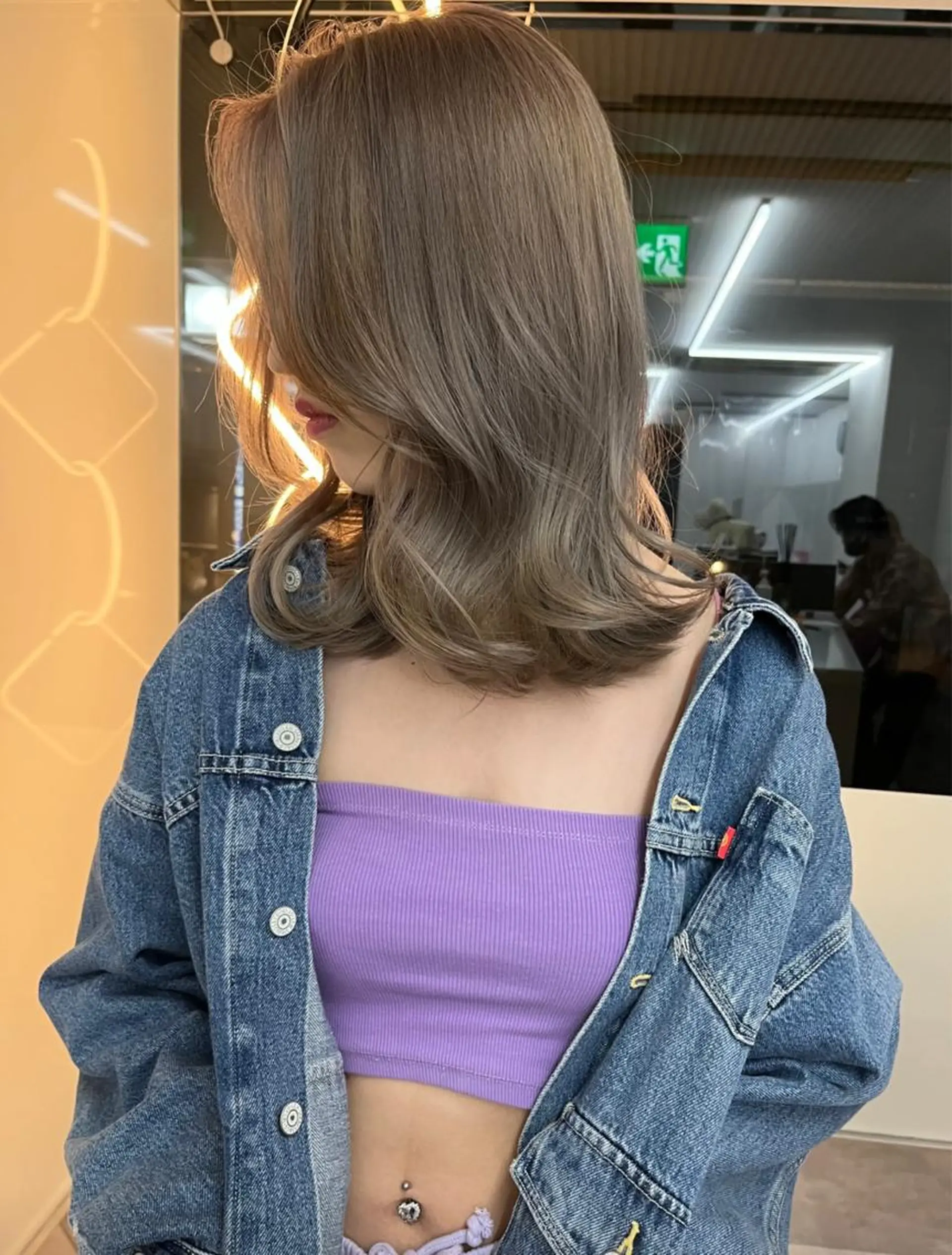 ミディアム カラー カット ヘアカラー fuuka/ ハイトーン/海外ヘアのヘアスタイル