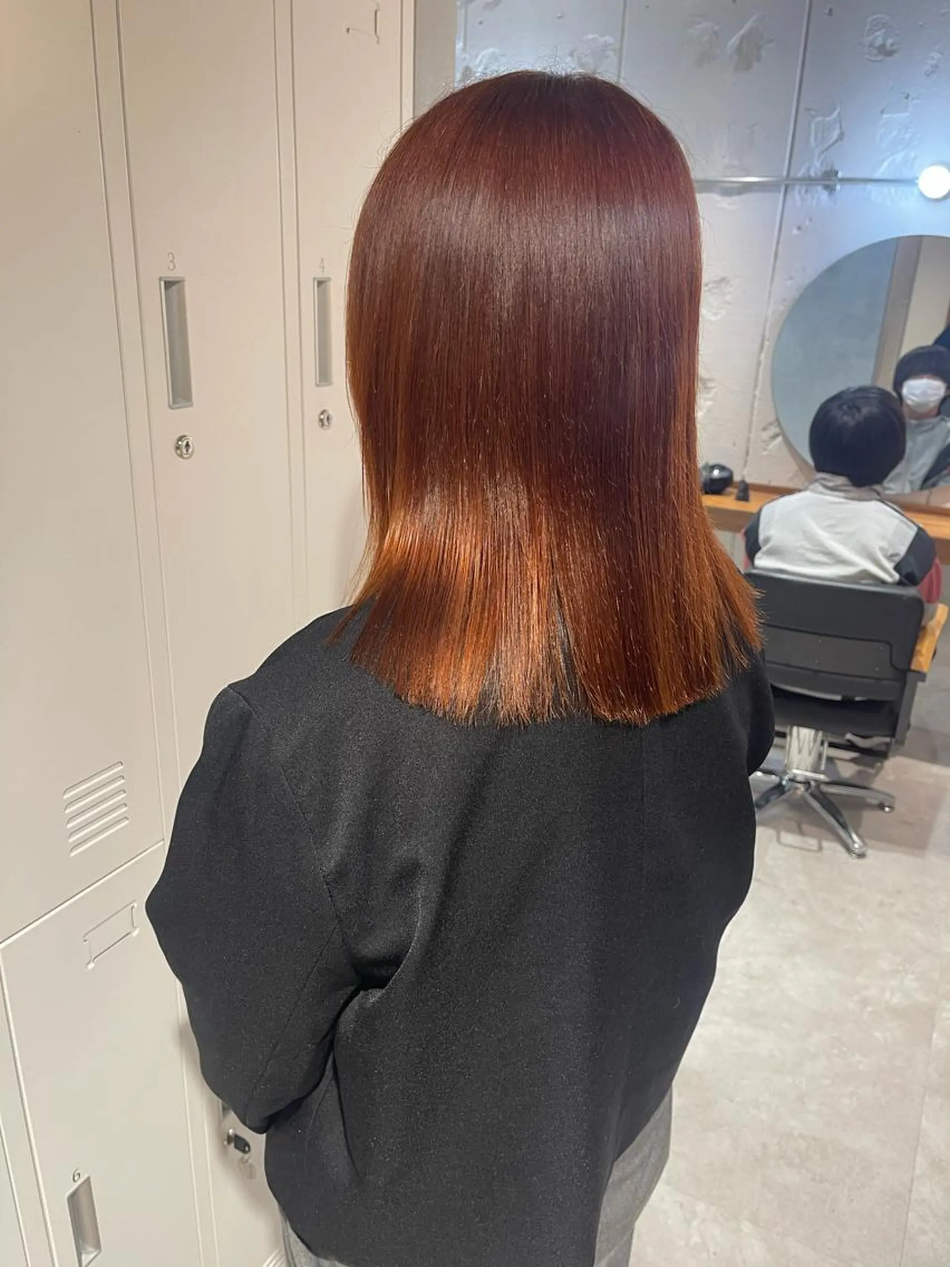 ミディアム カラー ヘアカラー トリートメント 店長　MANAMI ／ブリーチ／骨格ボブのヘアスタイル