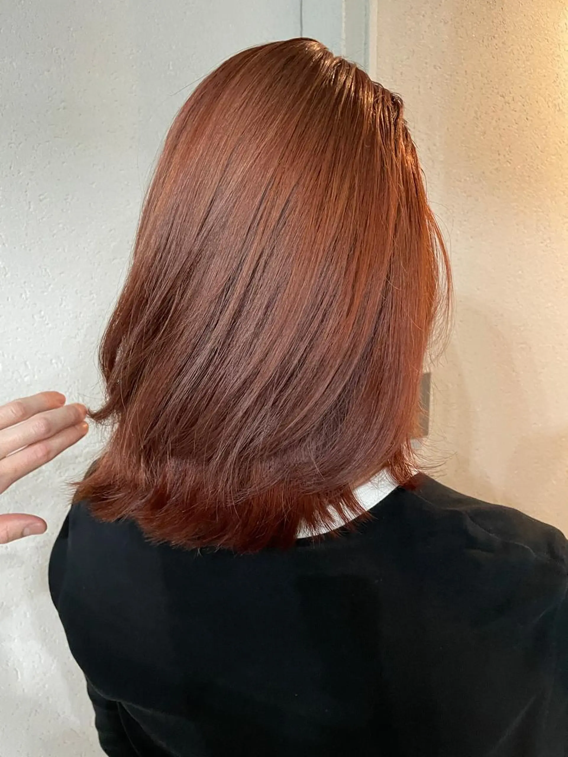 ミディアム ヘアカラー ロングパーマ木村 ボブパーマのヘアスタイル