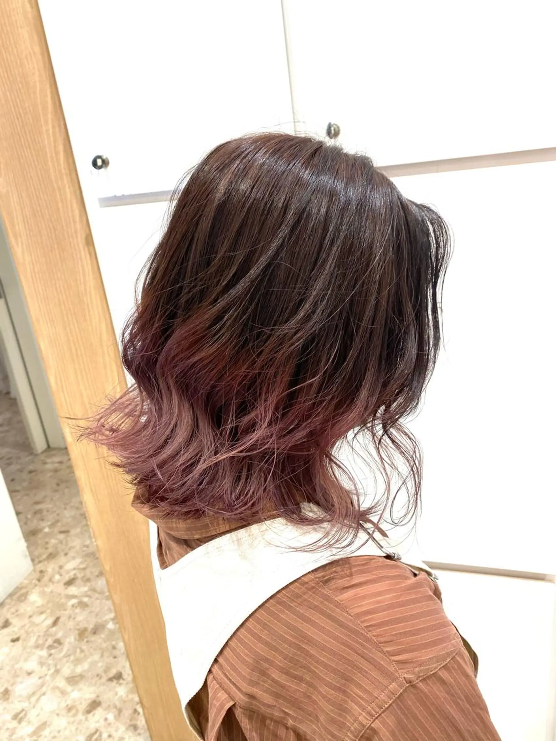 ミディアム カラー パーマ 🌿レイヤー/ブリー チ/🌿‬JINのヘアスタイル