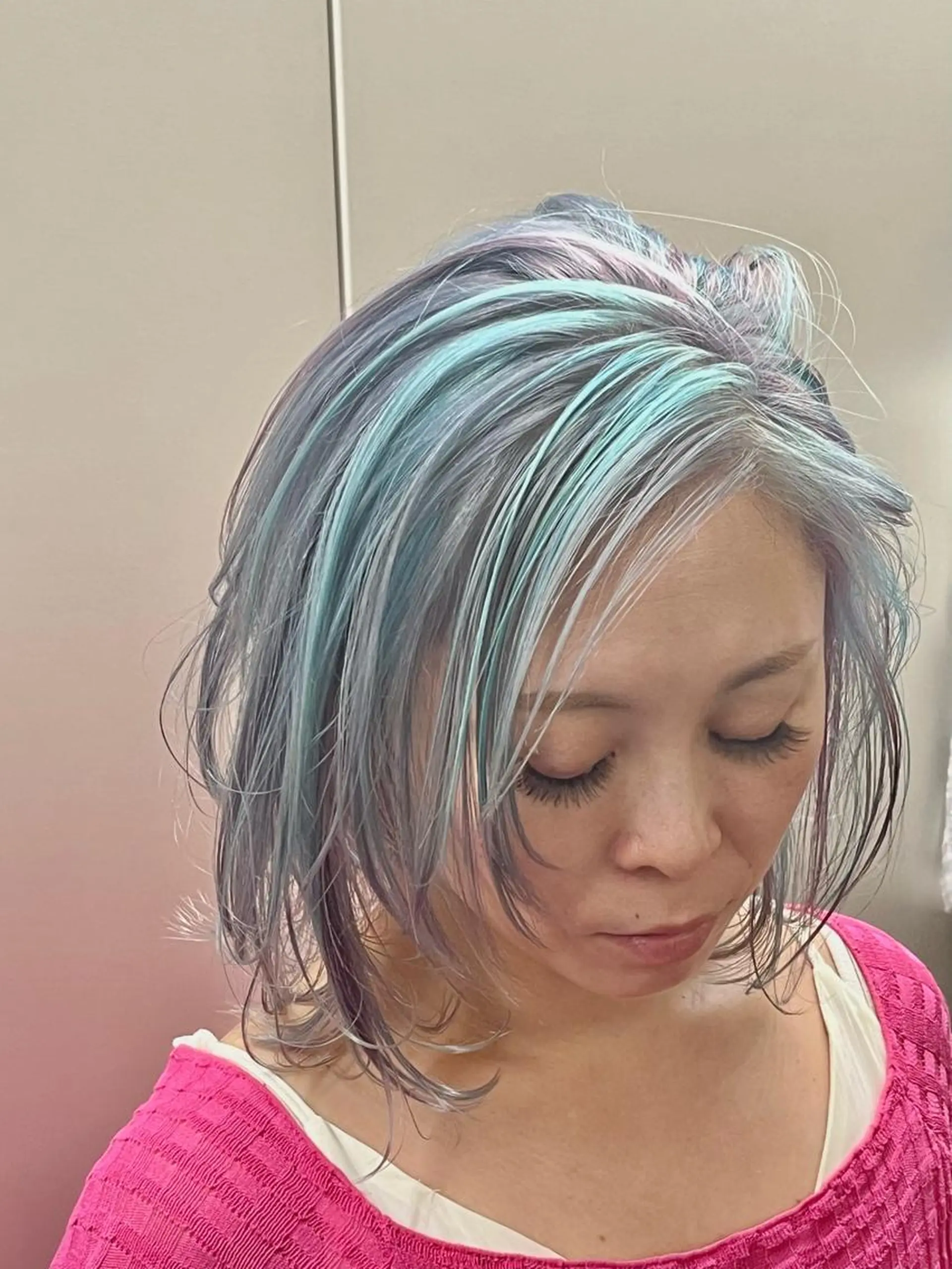 ショート ヘアカラー トリートメント ✨艶感/透け感✨Sherry所属・艶髪/ハイトーン Sherryのヘアスタイル