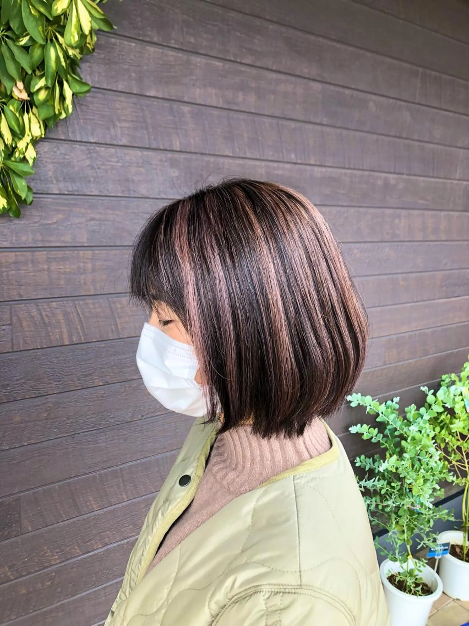 ミディアム ヘアカラー 太白区/白髪ぼかし ハイライト/千葉達人のヘアスタイル