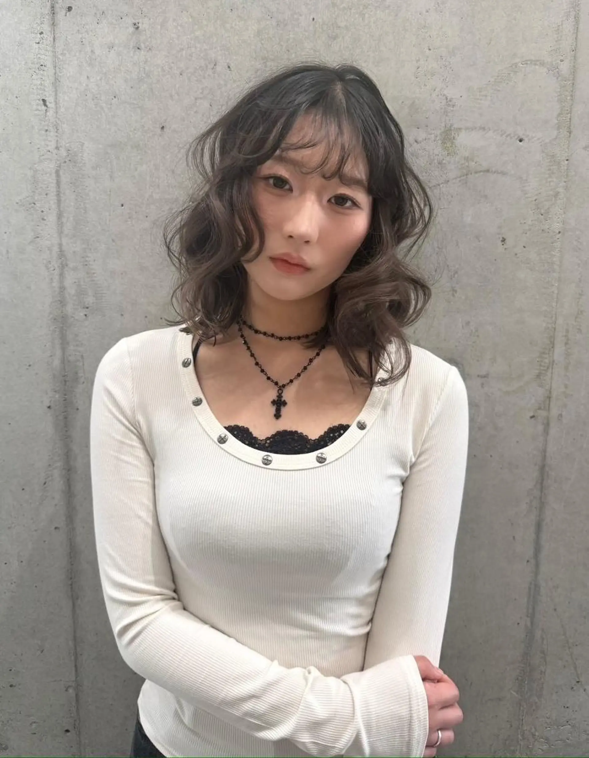 カラー セミロング 透明感カラー グレージュ モカグレージュ ヘアカラー トリートメント 透明感🪽艶カラー☆ トレンドヘア✨のヘアスタイル