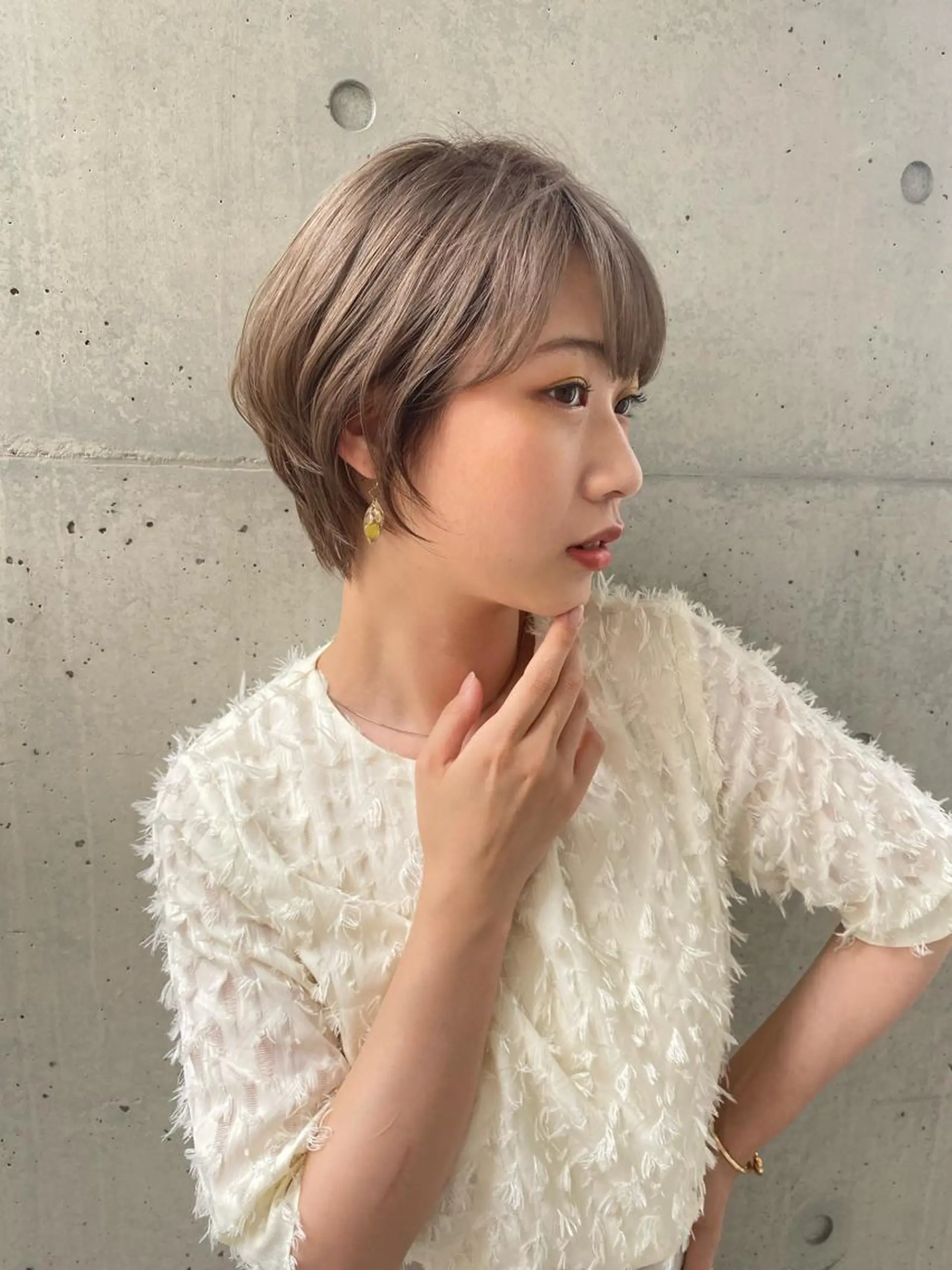 ショート カラー 透明感カラーブリーチ 🌼シゲモトアヤ🌼のヘアスタイル
