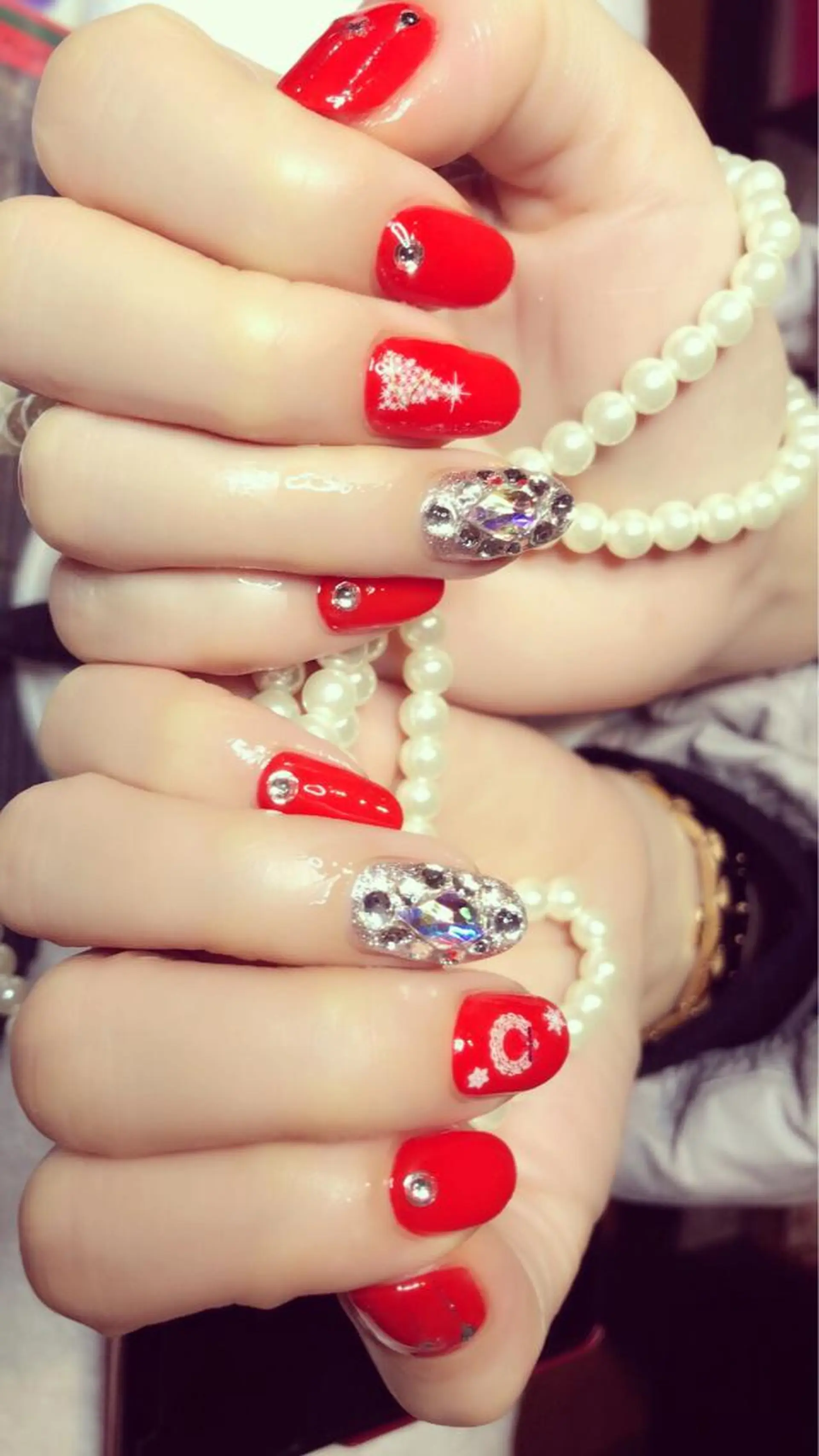 ミディアム ネイル 長さ出し専門 nynaのネイルデザイン