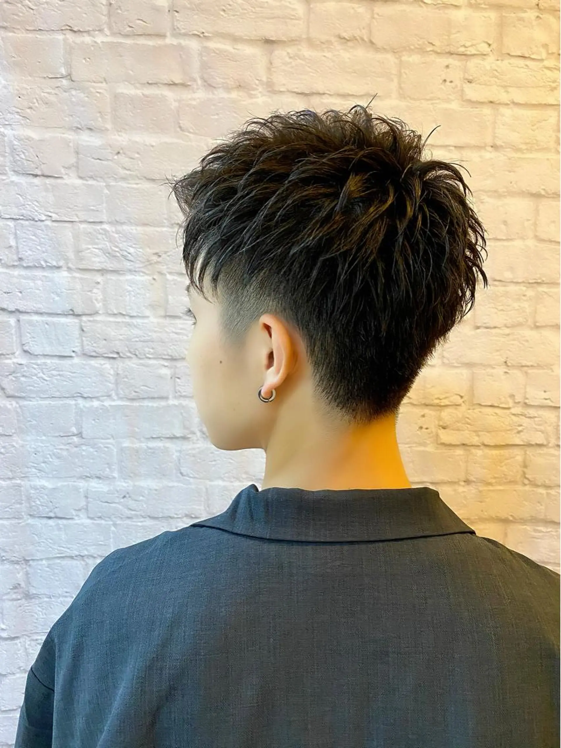 ミディアム パーマ ヘアアレンジ メンズ 【メンズカット】 黒田美穂のヘアスタイル