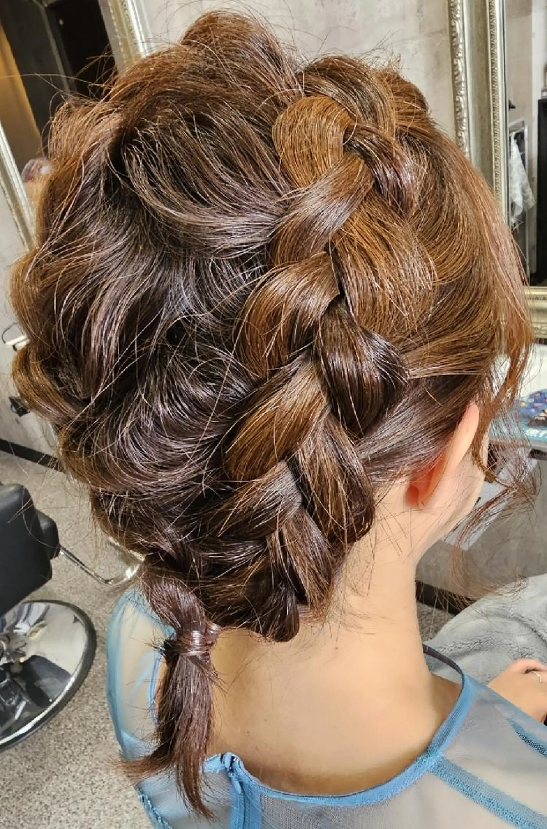 ミディアム ヘアアレンジ 黒田 かな子のヘアスタイル