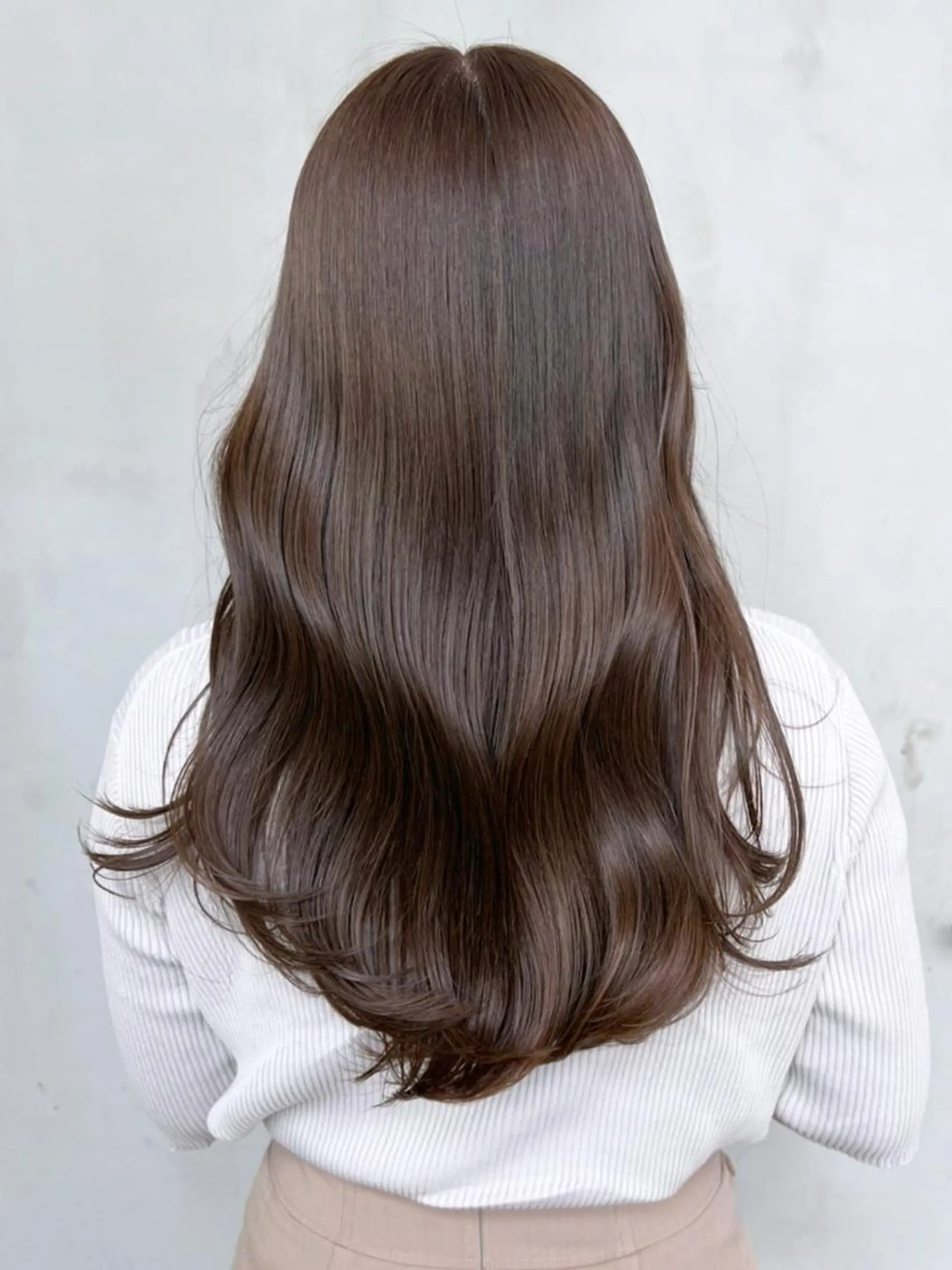 セミロング ヘアアレンジ パーマ カラー グレージュ ITbyALBUM 浦和店のヘアスタイル