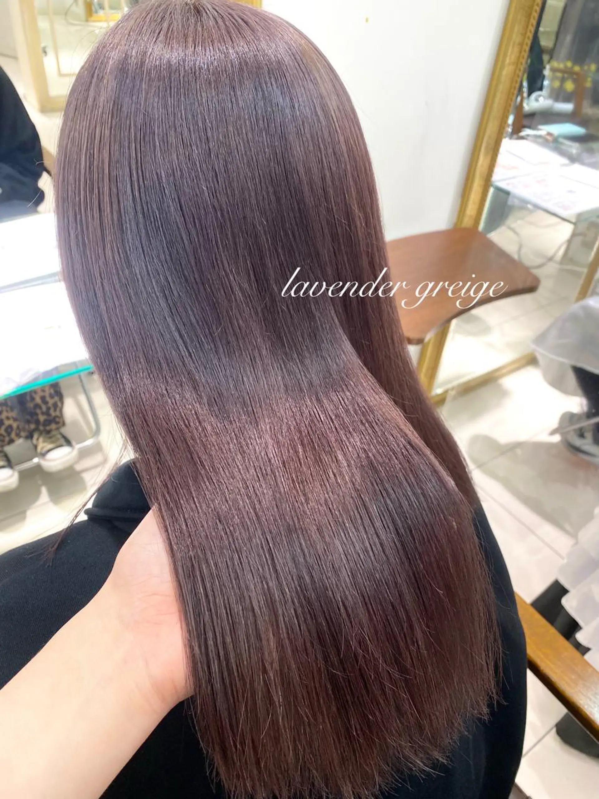 ロング カラー ブラウンカラー ラベンダーカラー 髪質改善 トリートメント 透明感カラー 古山 結季🌙🖤のヘアスタイル