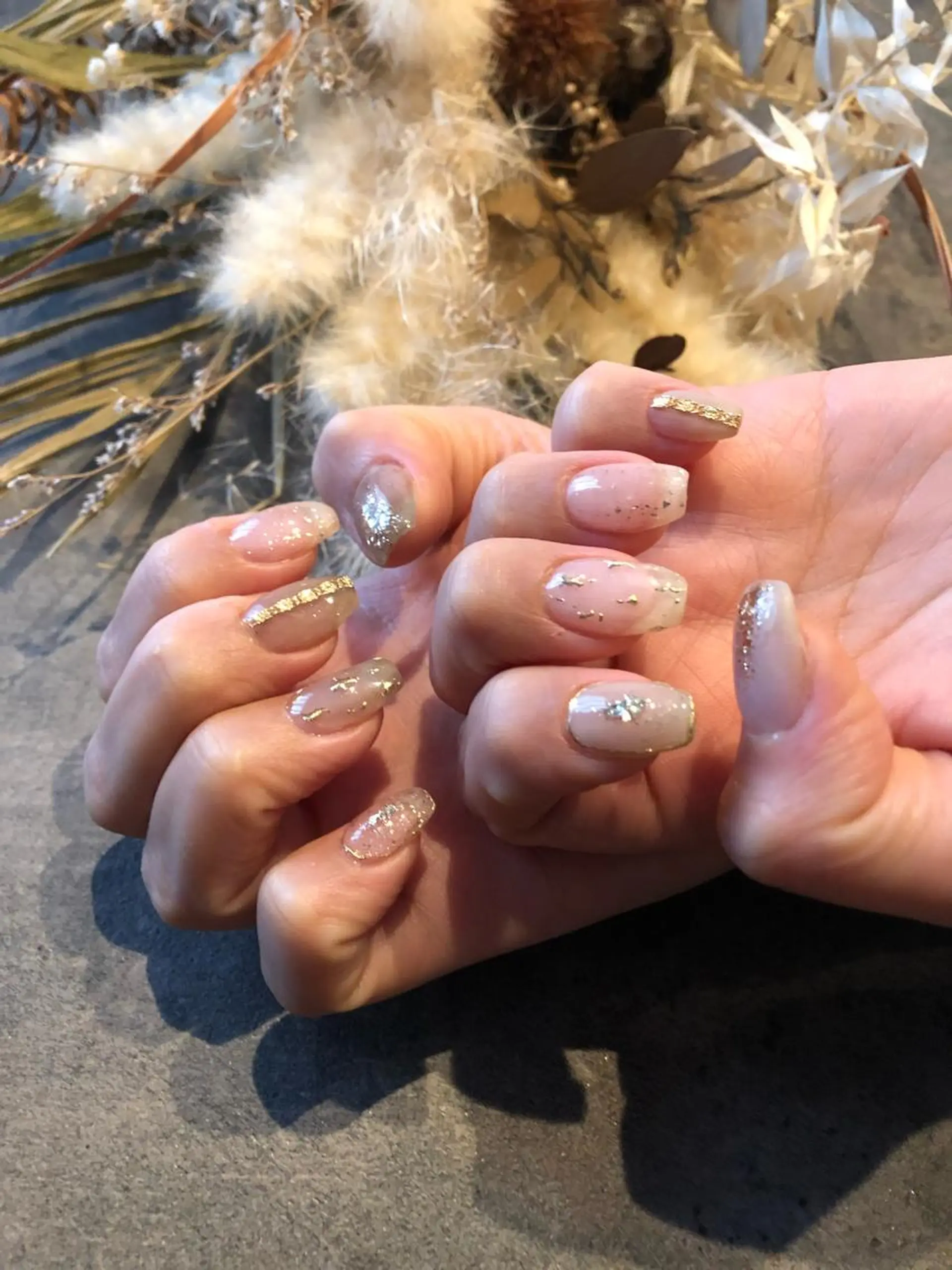 ネイル フラワーネイル ジェルネイル 大理石ネイル(マーブル) ニュアンスネイル シンプルネイル nail salon amanoのネイルデザイン